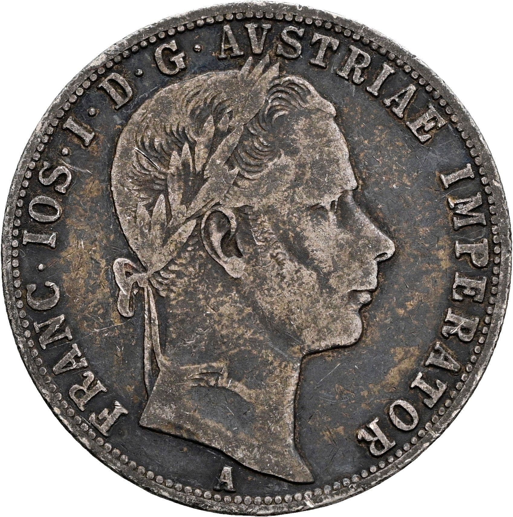 1 Gulden Franz Joseph I. 1848-1916 1860 A – Vorderseite