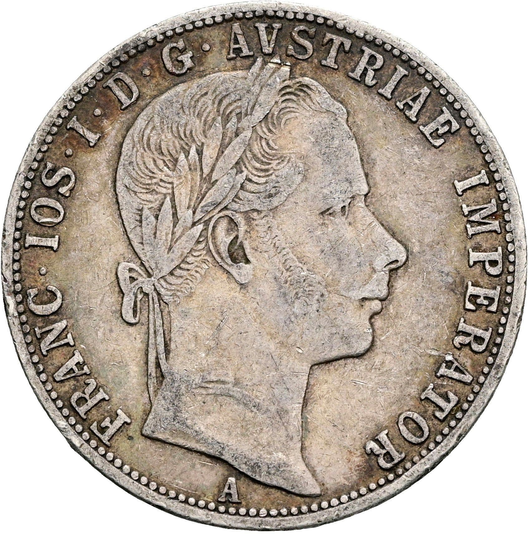 1 Gulden Franz Joseph I. 1848-1916 1860 A – Vorderseite
