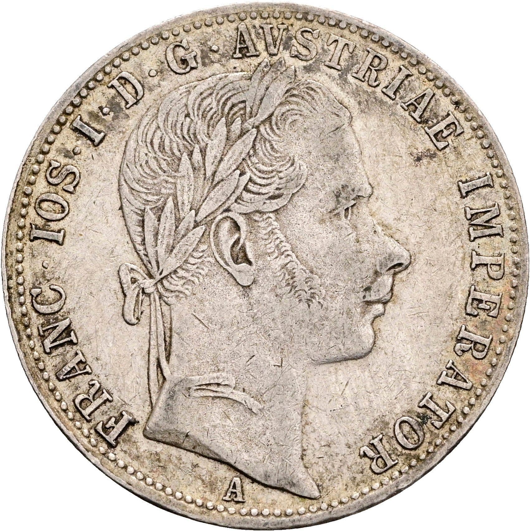 1 Gulden Franz Joseph I. 1848-1916 1861 A – Vorderseite
