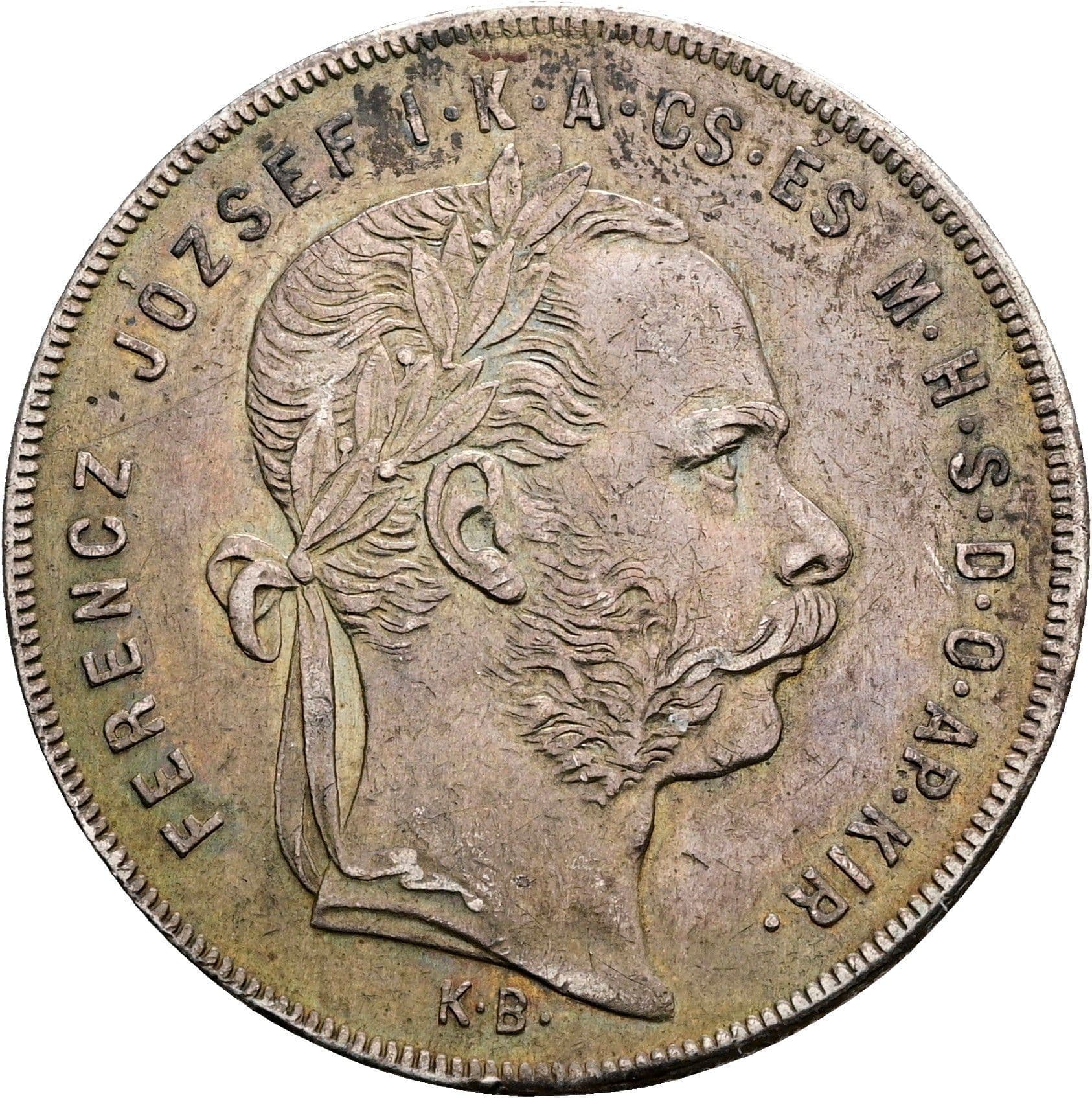 1 Forint Franz Joseph I. 1848-1916 1879 KB – Vorderseite