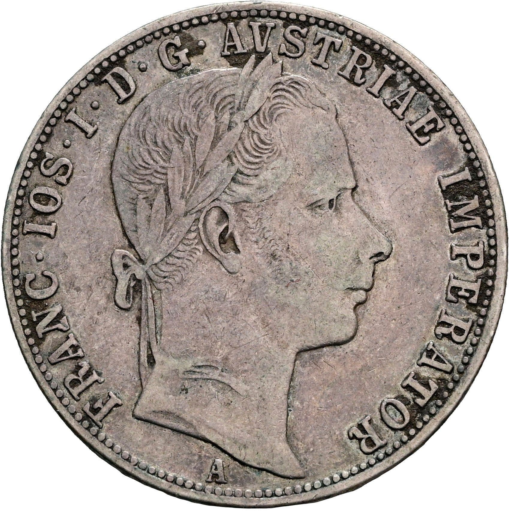 1 Gulden Franz Joseph I. 1848-1916 1860 A – Vorderseite