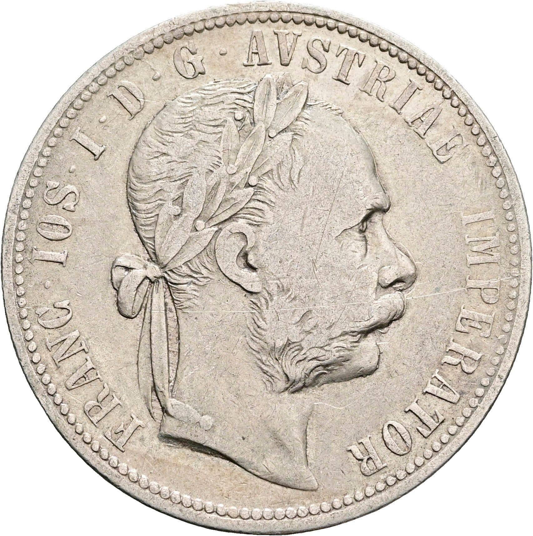 1 Gulden Franz Joseph I. 1848-1916 1879 – Vorderseite