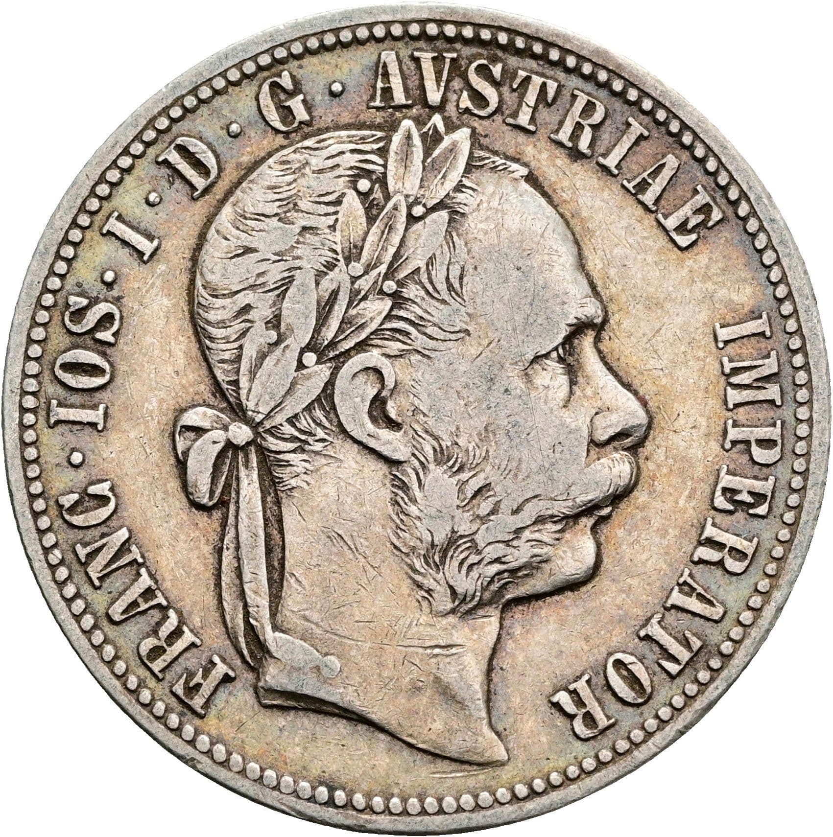 1 Gulden Franz Joseph I. 1848-1916 1877 – Vorderseite