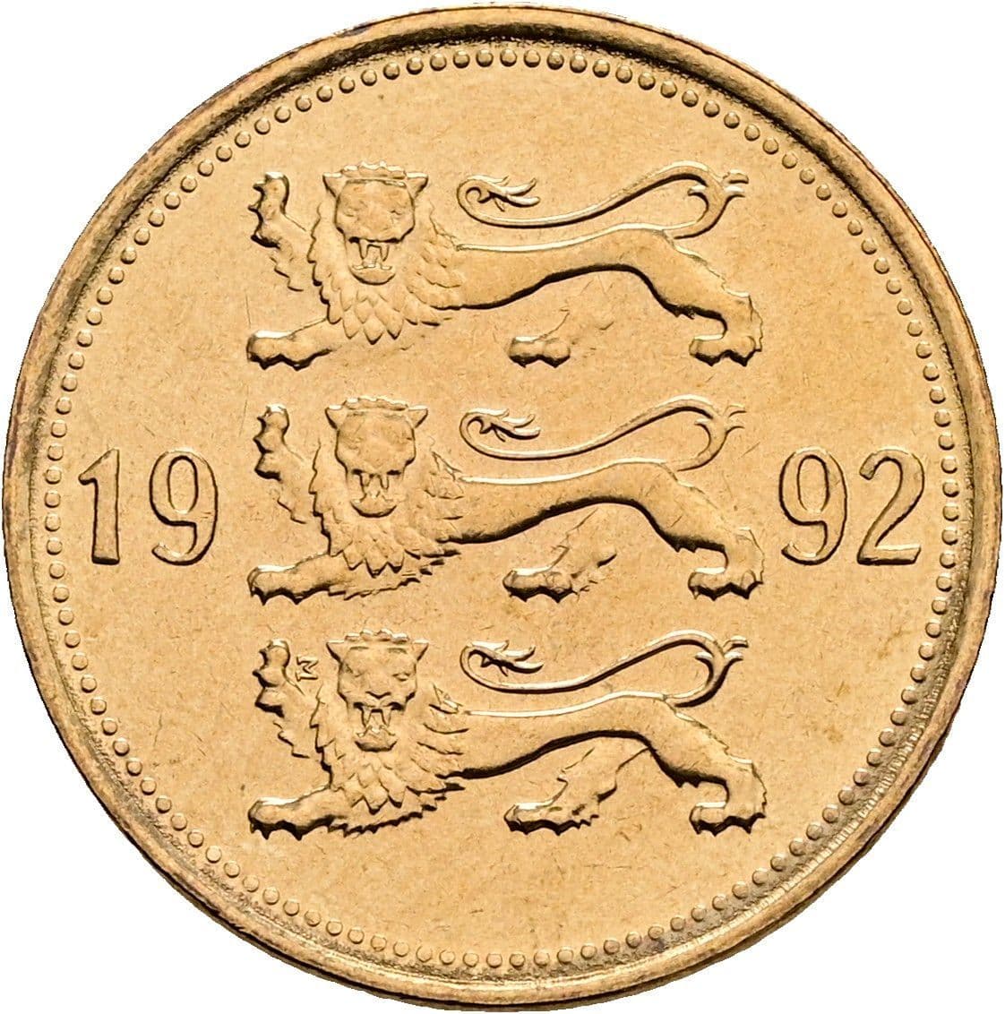 50 Senti 1992 – Rückseite