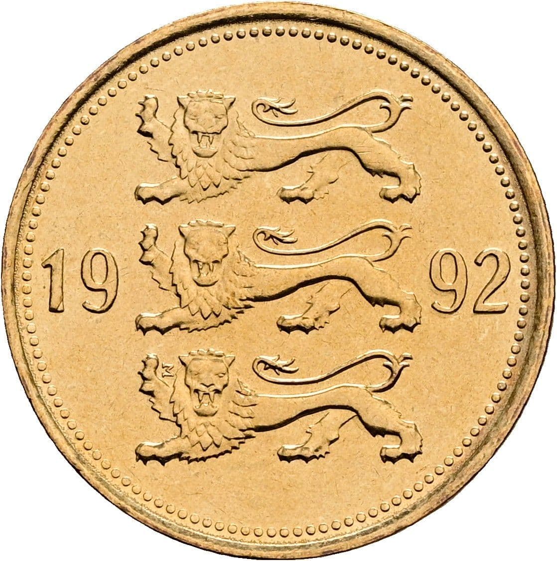 50 Senti 1992 – Rückseite