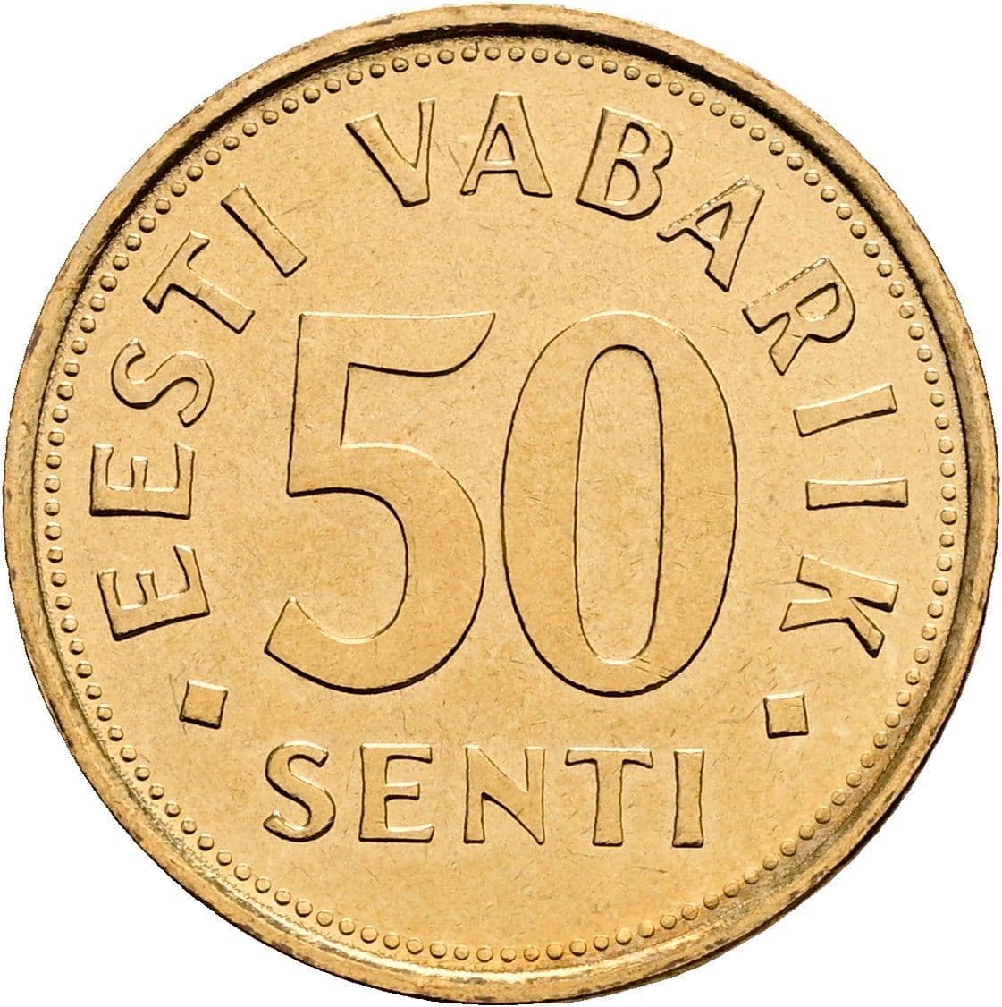 50 Senti 1992 – Vorderseite