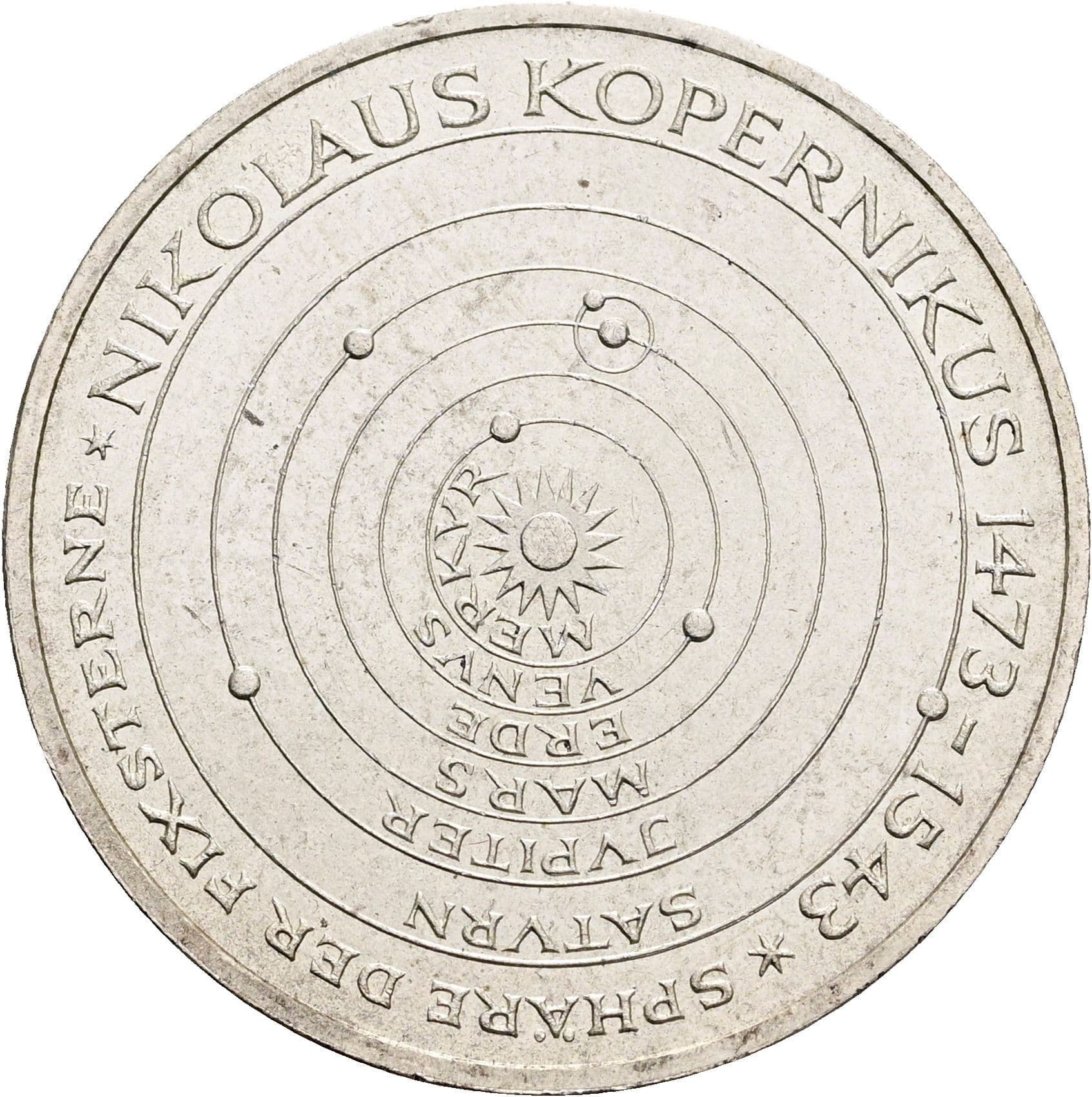 5 Deutsche Mark 1973 J – Vorderseite