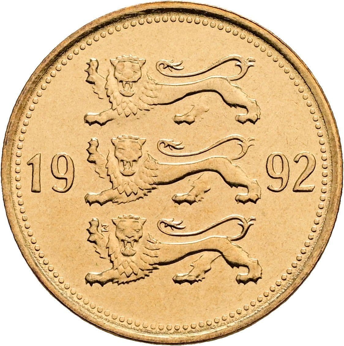 50 Senti 1992 – Rückseite