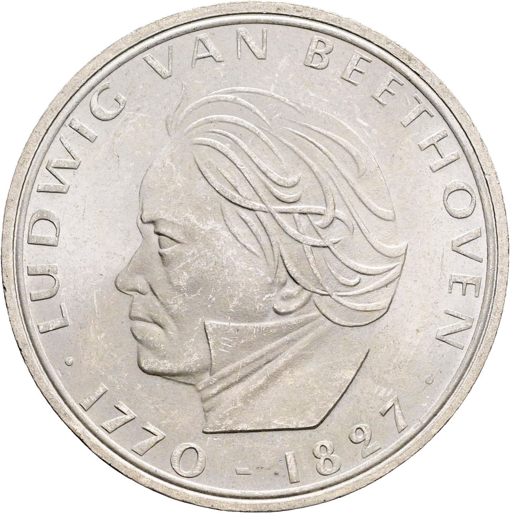 5 Deutsche Mark 1970 F – Vorderseite