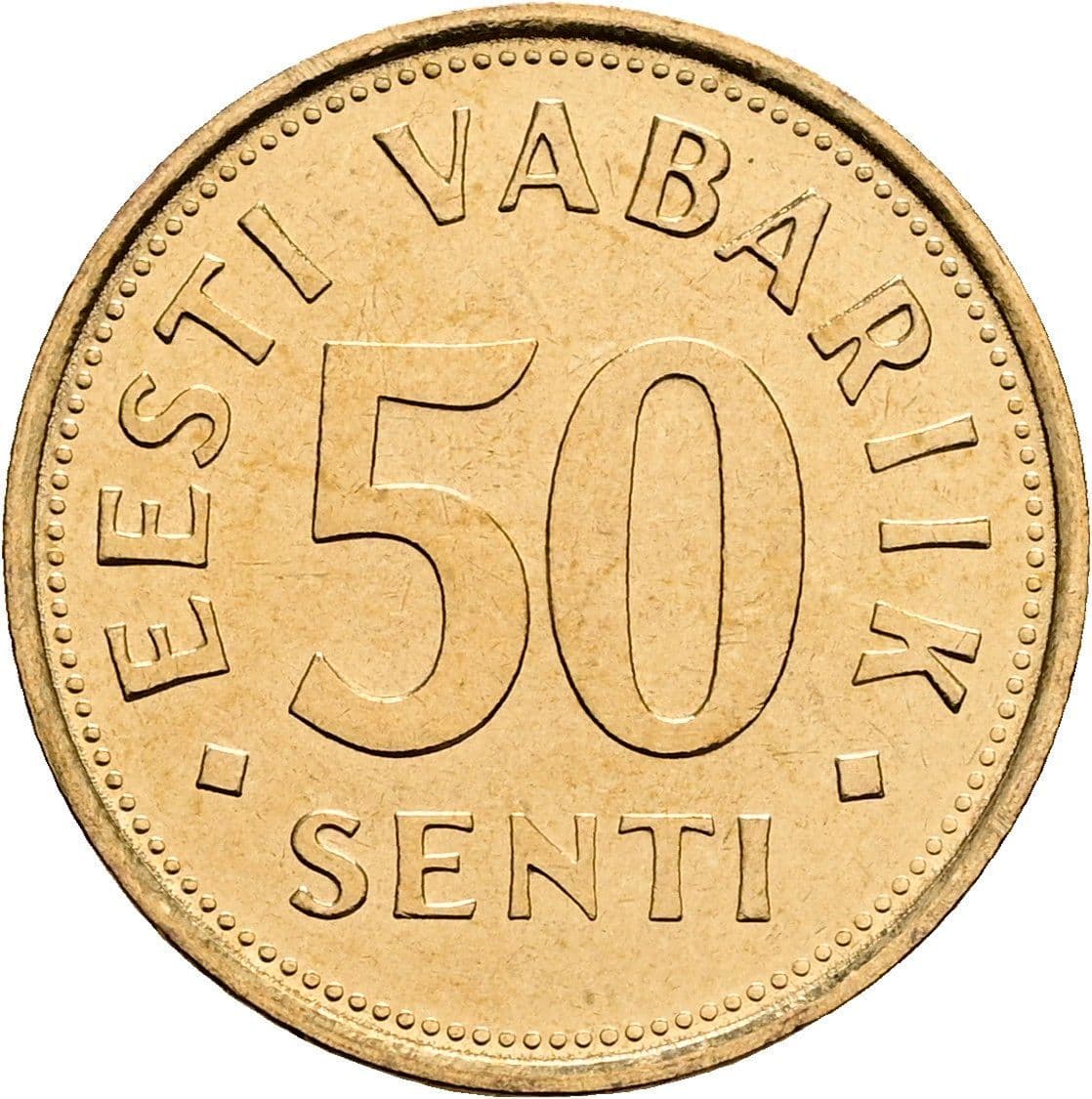 50 Senti 1992 – Vorderseite