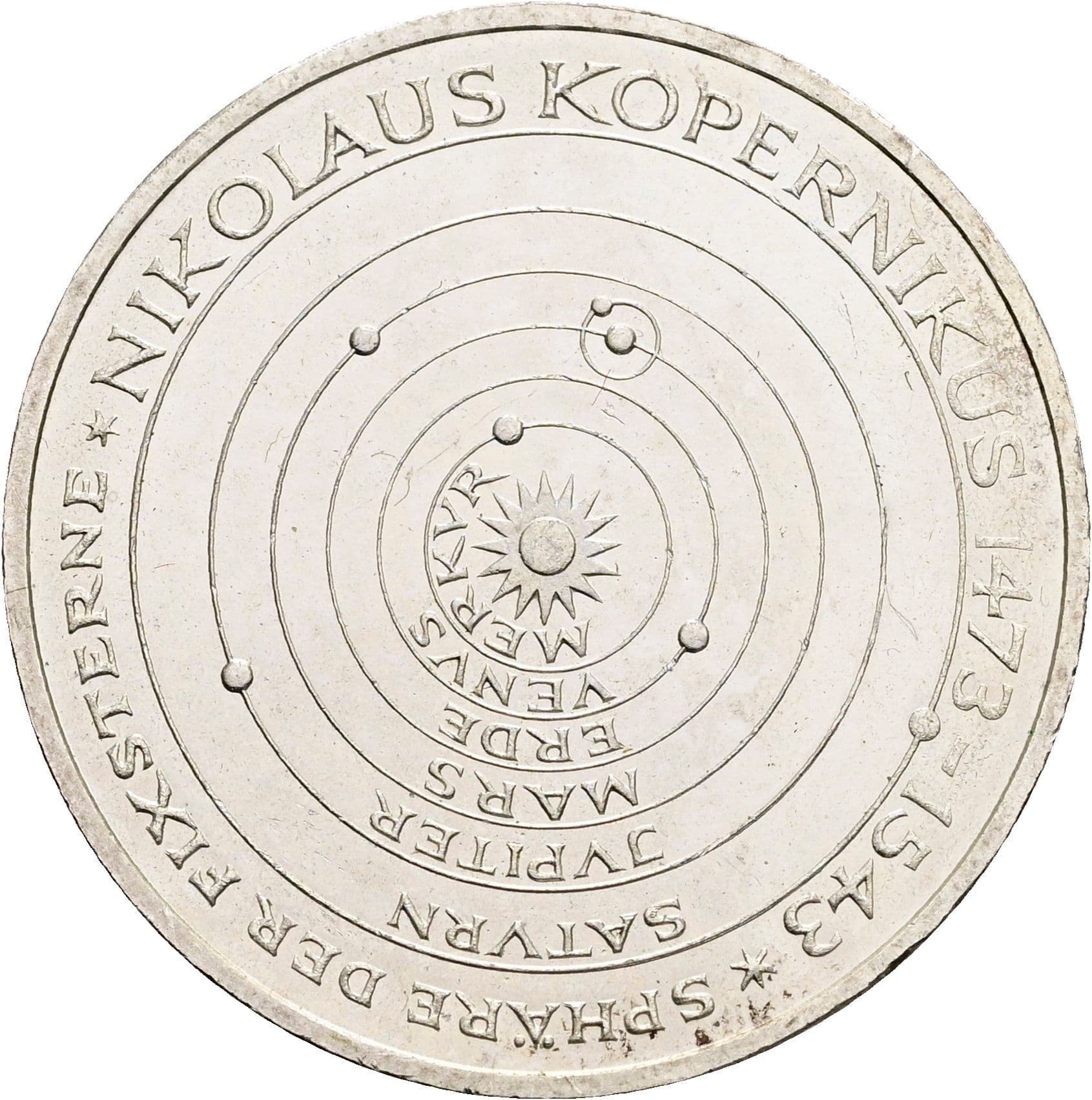 5 Deutsche Mark 1973 J – Vorderseite