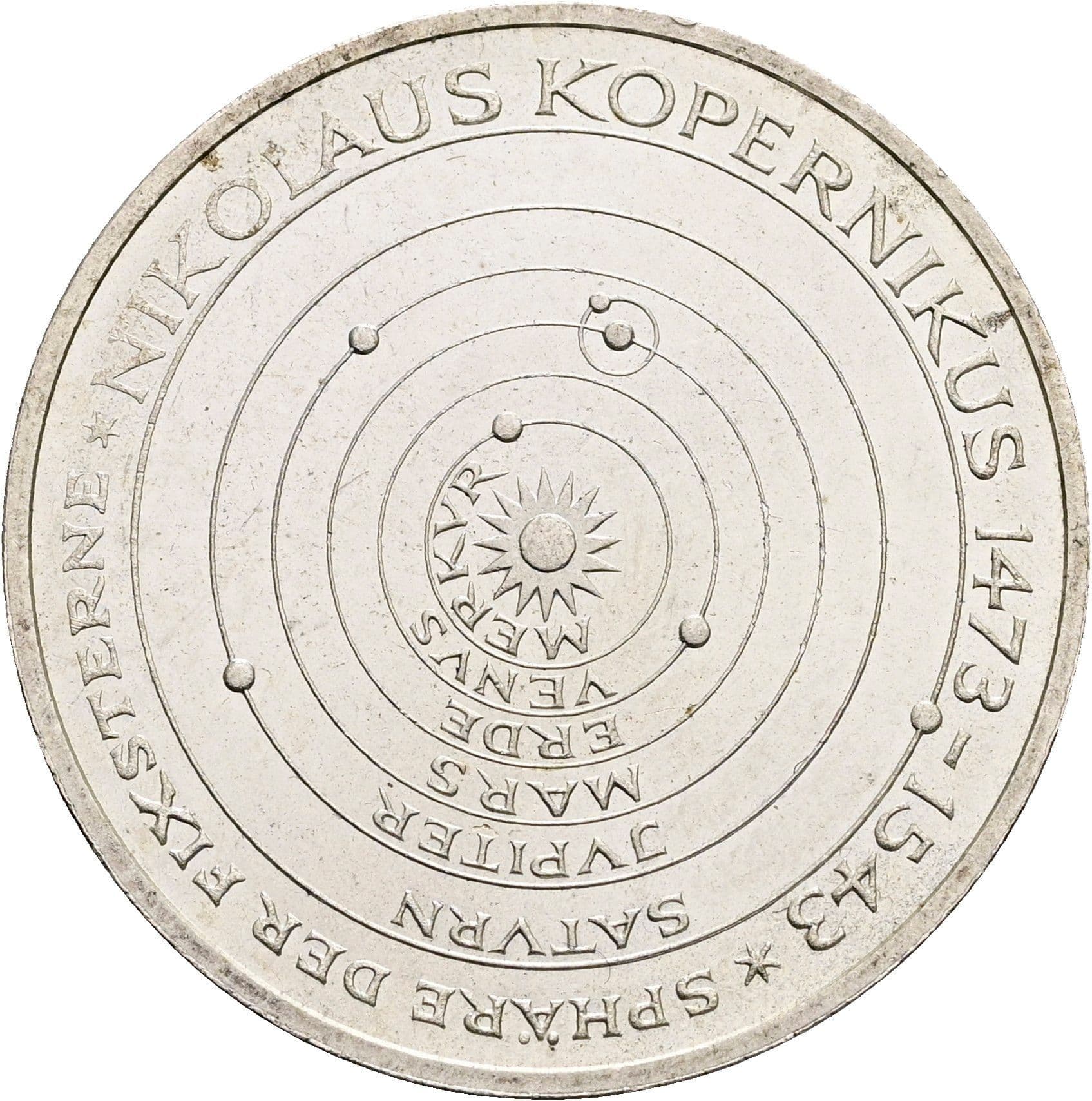 5 Deutsche Mark 1973 J – Vorderseite