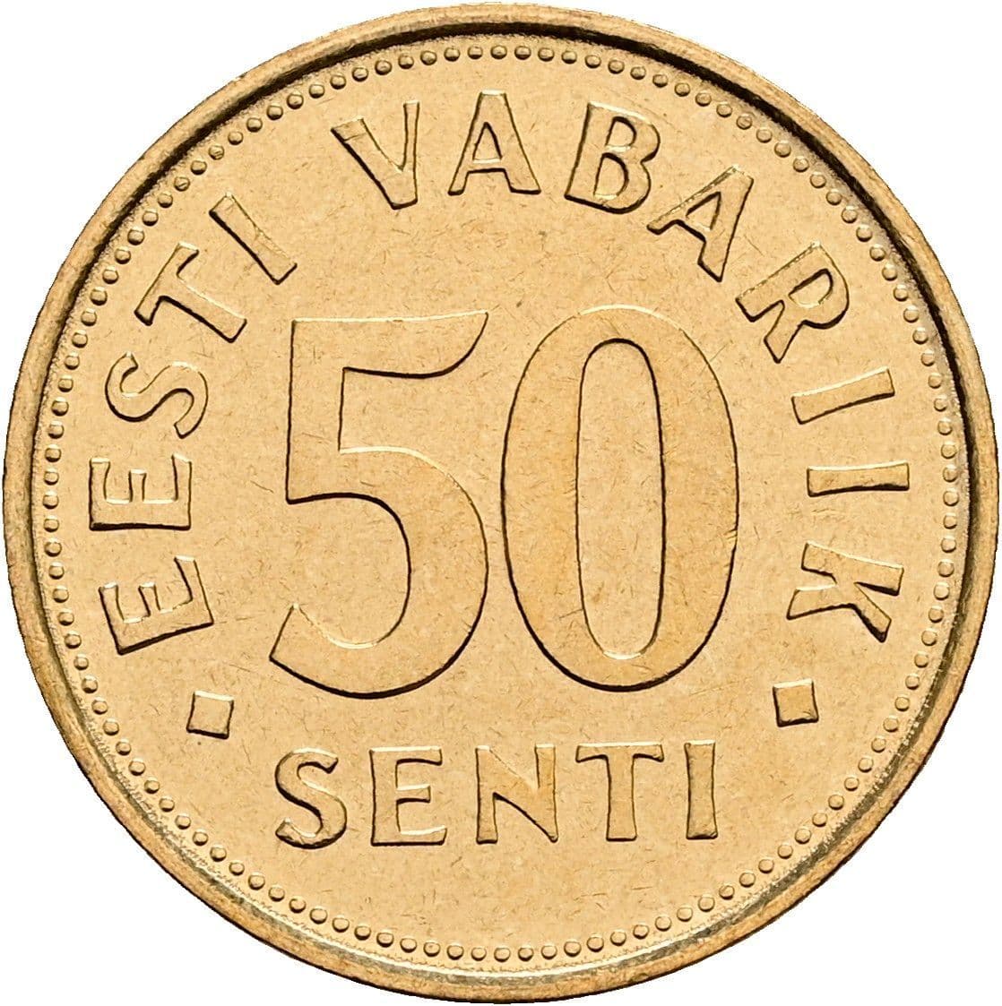 50 Senti 1992 – Vorderseite