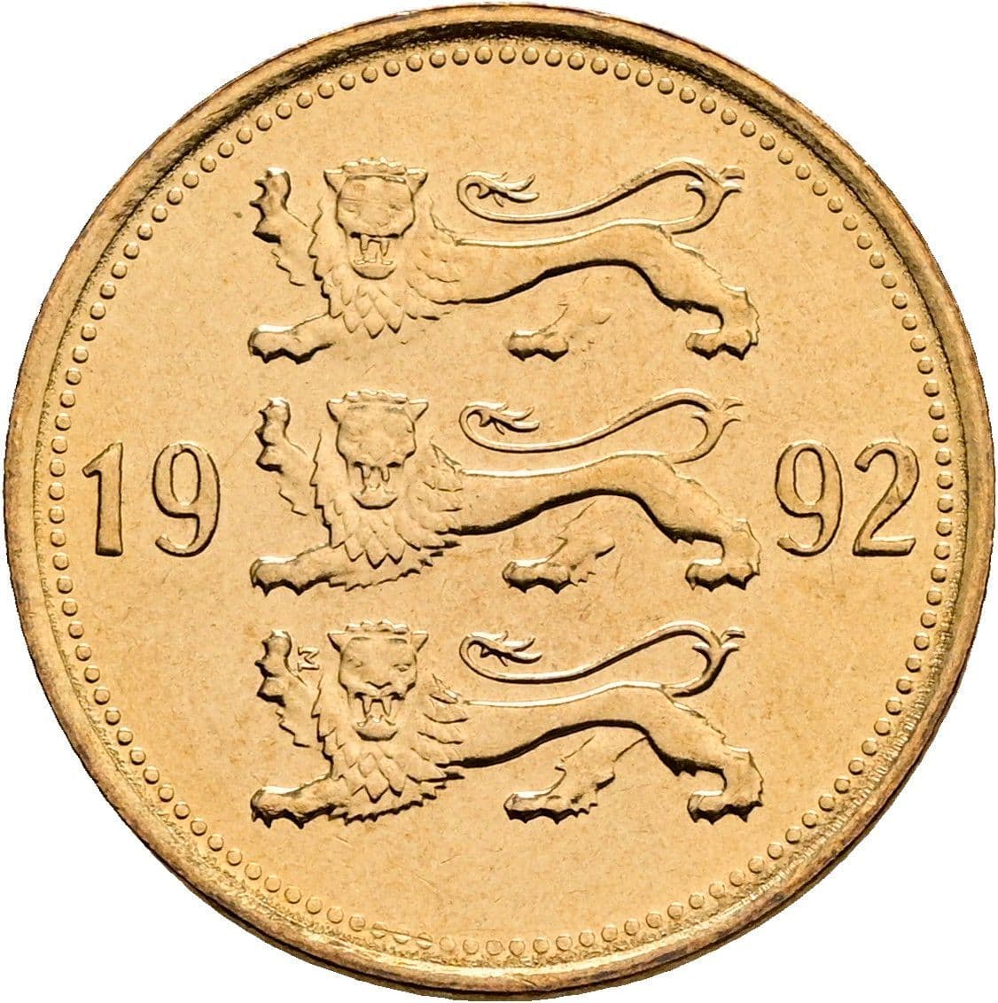 50 Senti 1992 – Rückseite