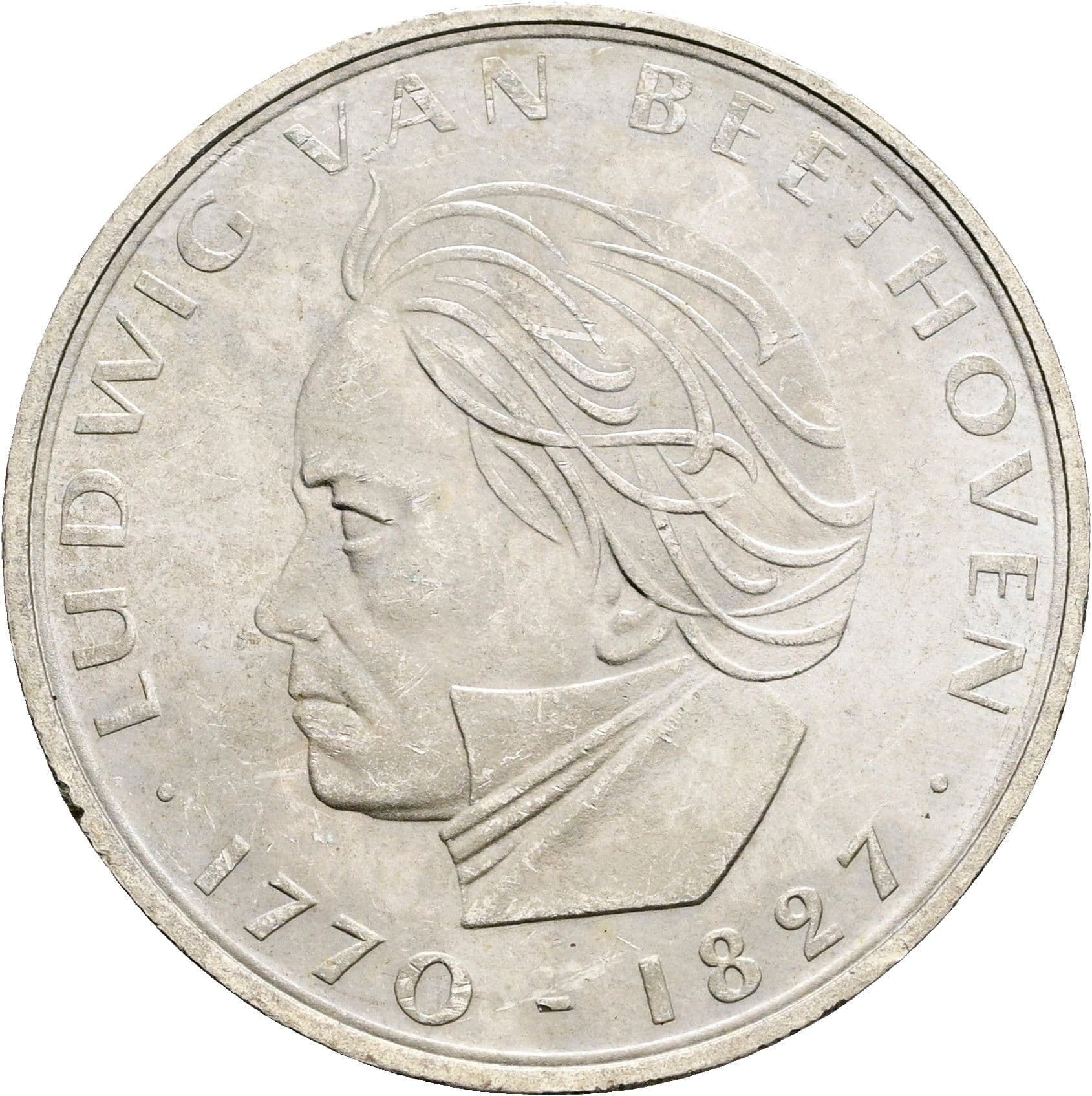 5 Deutsche Mark 1970 F – Vorderseite