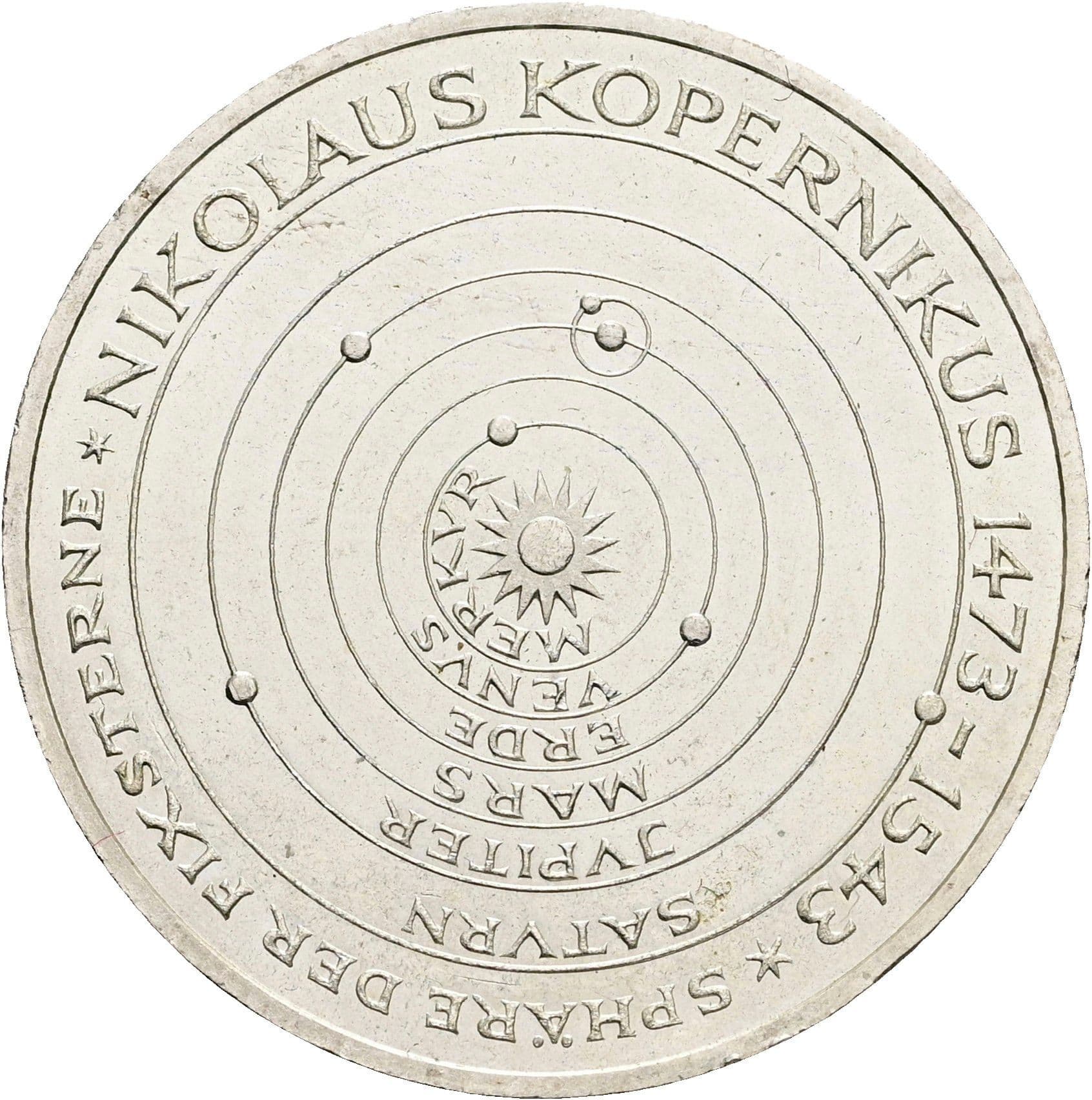 5 Deutsche Mark 1973 J – Vorderseite