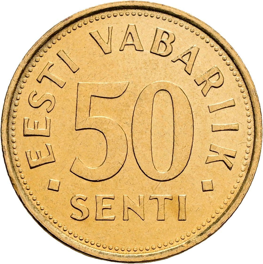 50 Senti 1992 – Vorderseite