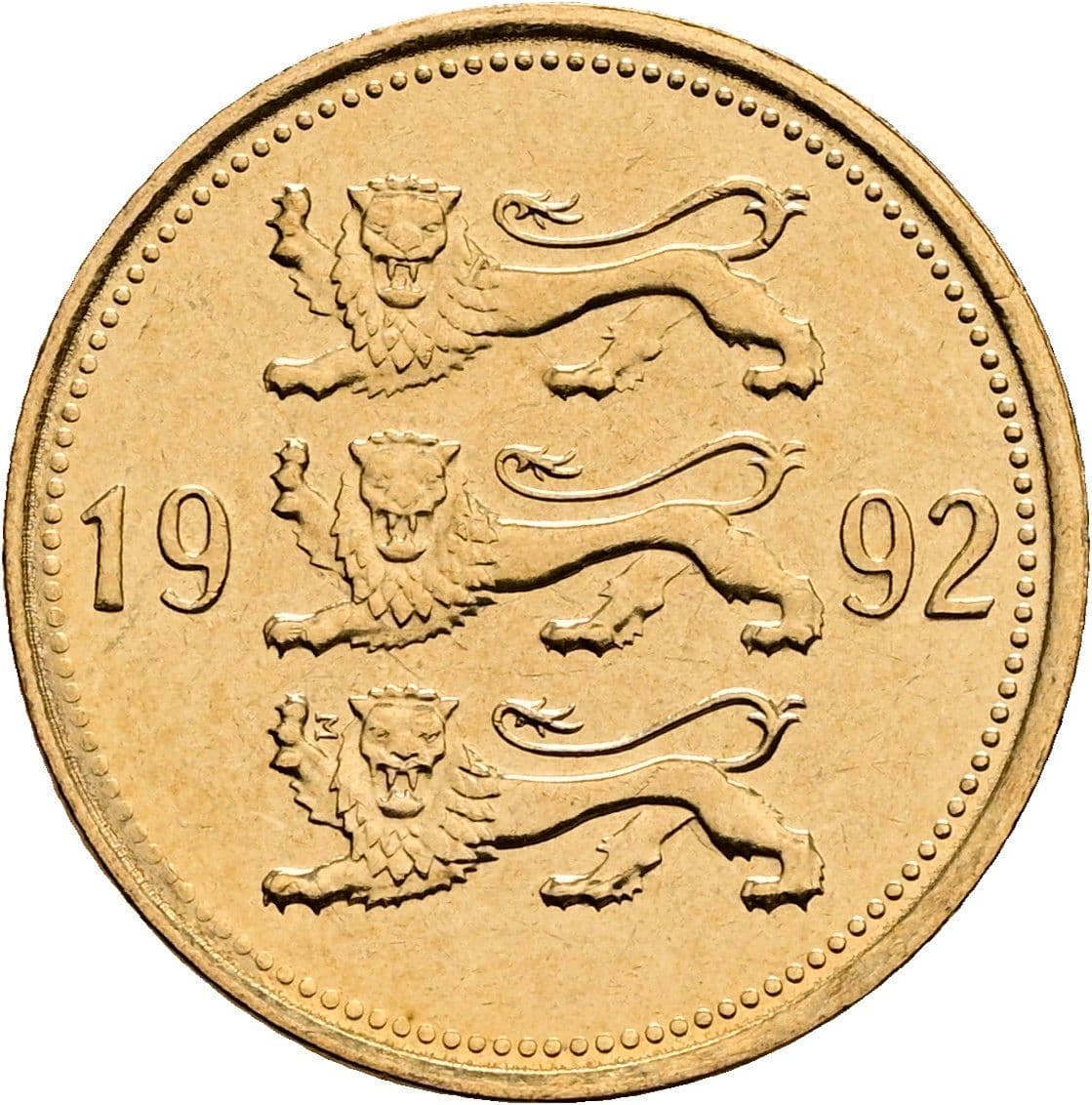 50 Senti 1992 – Rückseite
