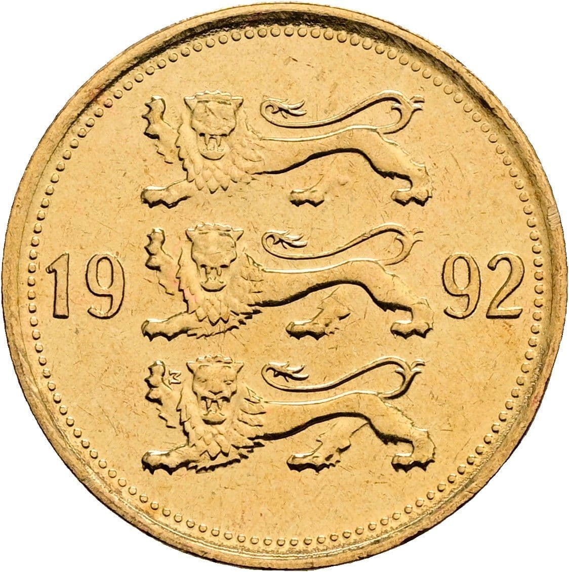 50 Senti 1992 – Rückseite