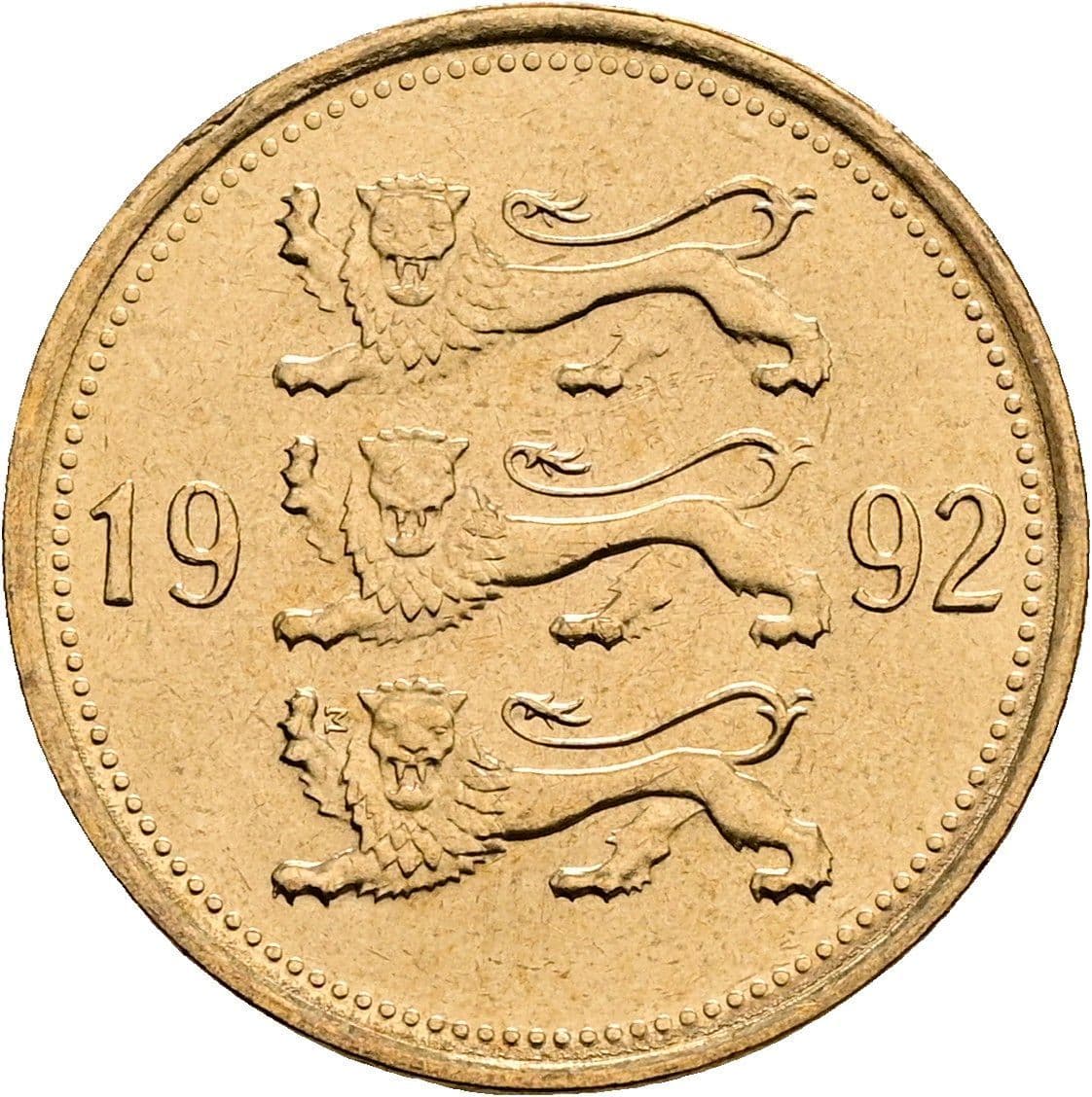 50 Senti 1992 – Rückseite