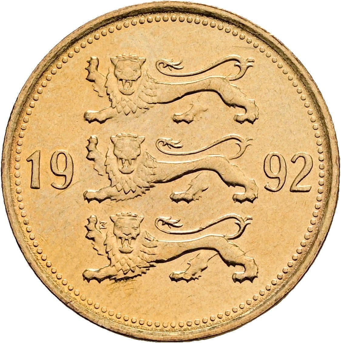 50 Senti 1992 – Rückseite