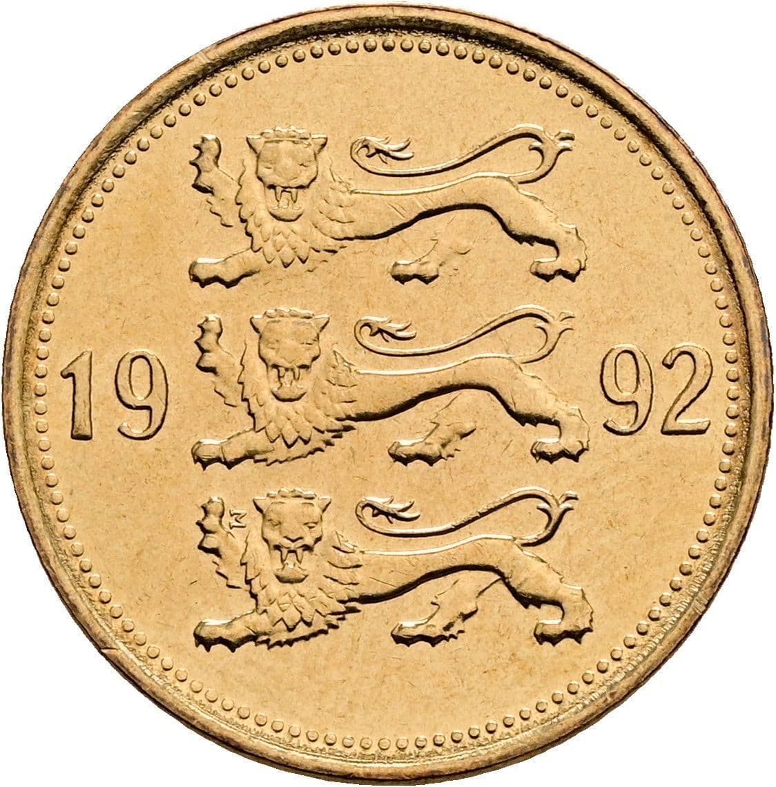 50 Senti 1992 – Rückseite