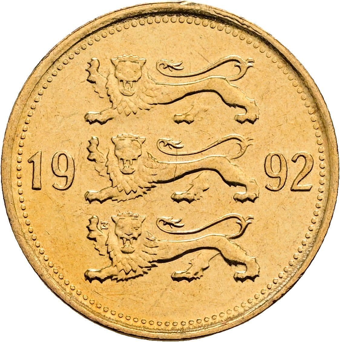 50 Senti 1992 – Rückseite