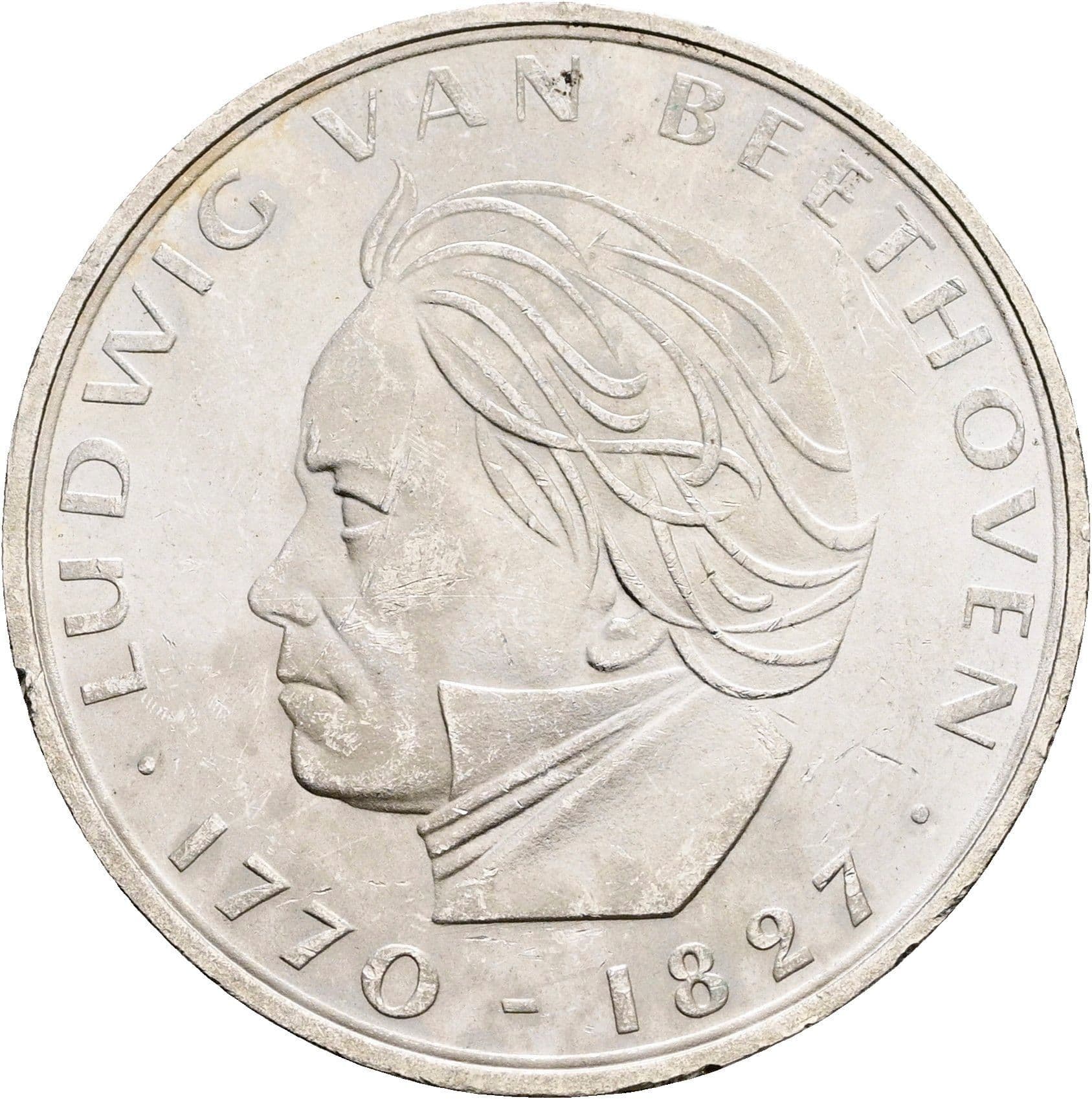 5 Deutsche Mark 1970 F – Vorderseite