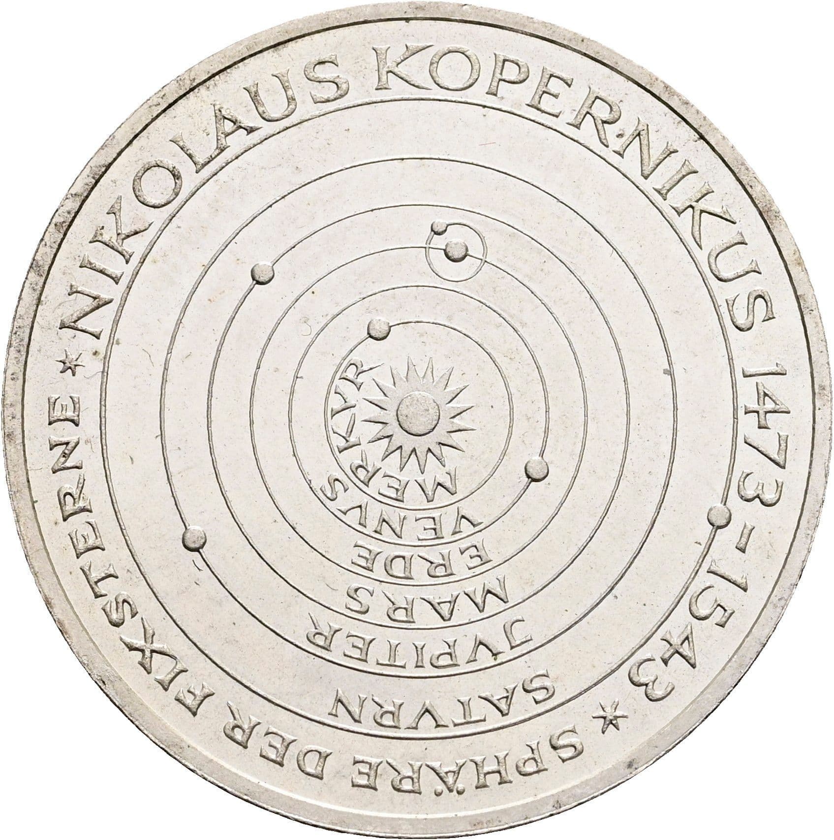 5 Deutsche Mark 1973 J – Vorderseite
