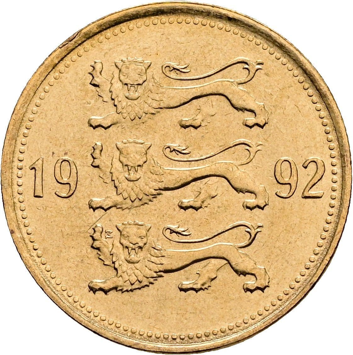50 Senti 1992 – Rückseite