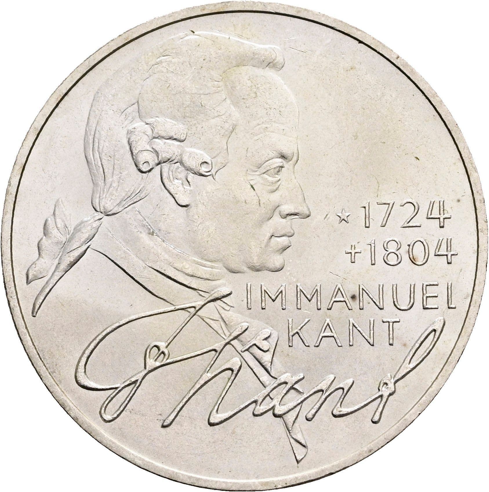 5 Deutsche Mark 1974 D – Vorderseite