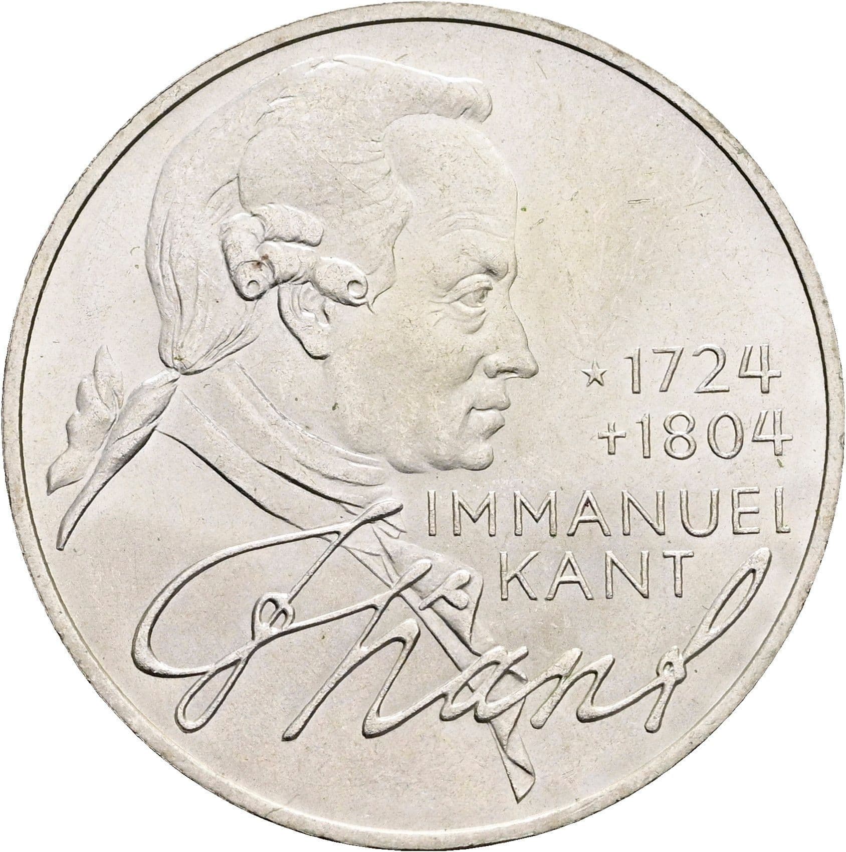 5 Deutsche Mark 1974 D – Vorderseite