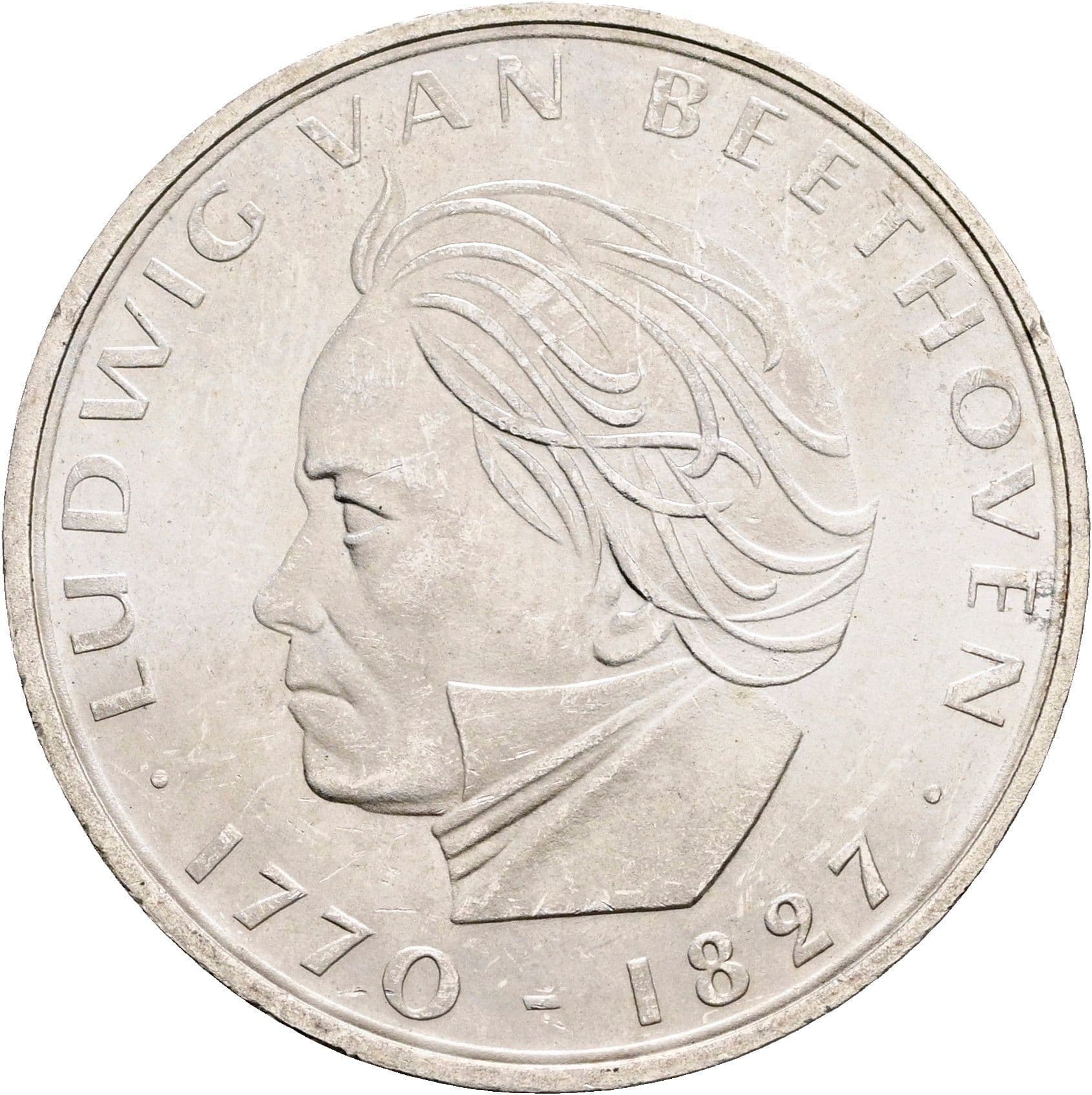 5 Deutsche Mark 1970 F – Vorderseite