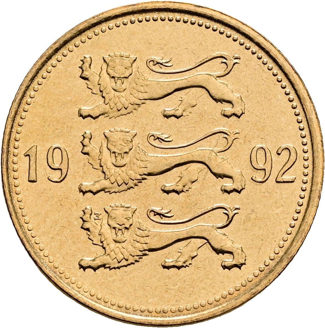 50 Senti 1992 – Rückseite