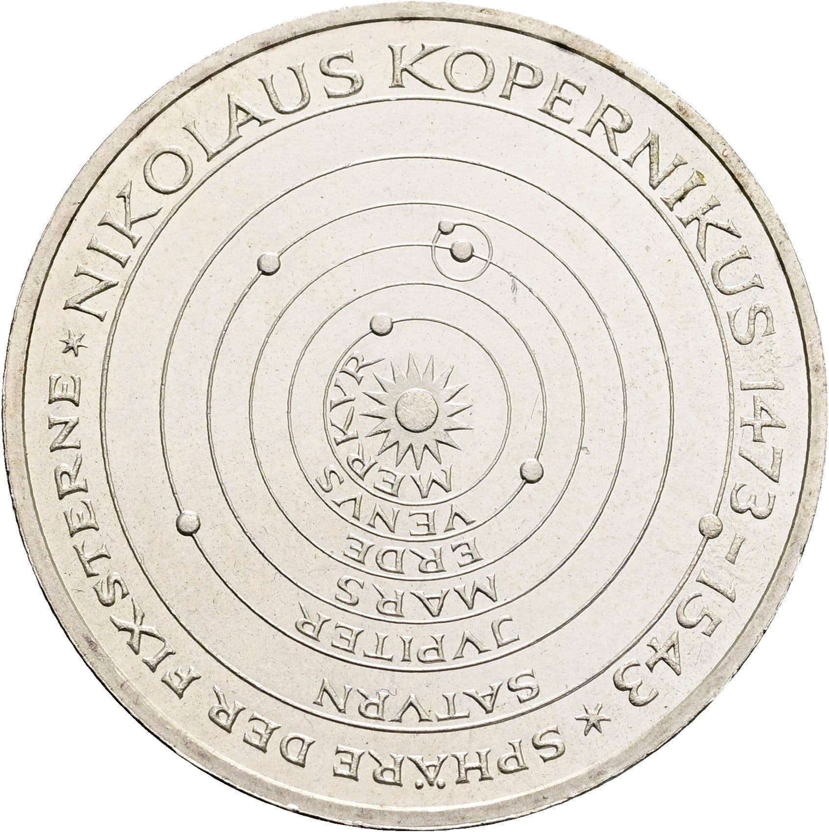 5 Deutsche Mark 1973 J – Vorderseite
