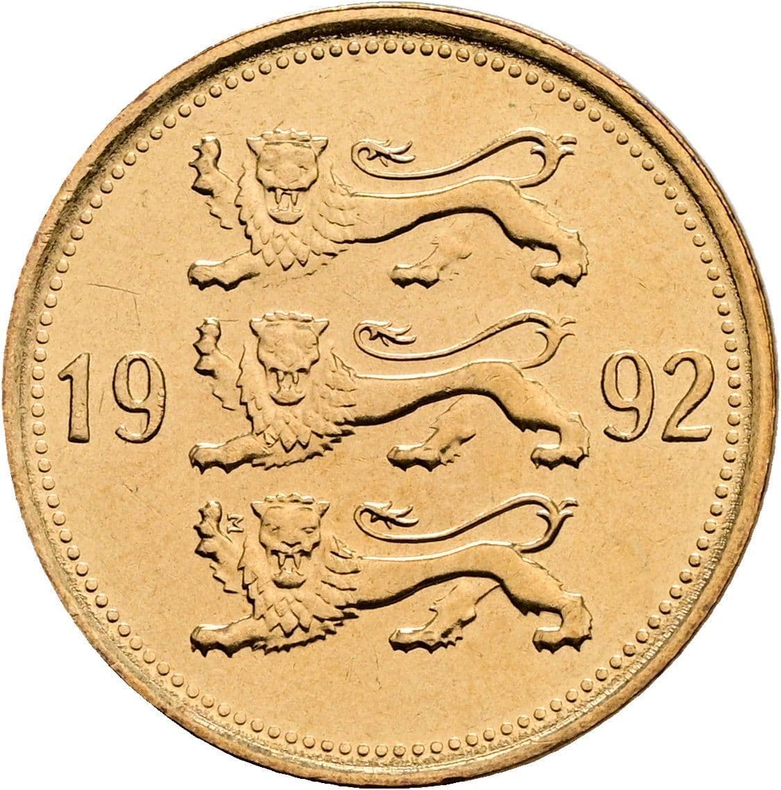 50 Senti 1992 – Rückseite