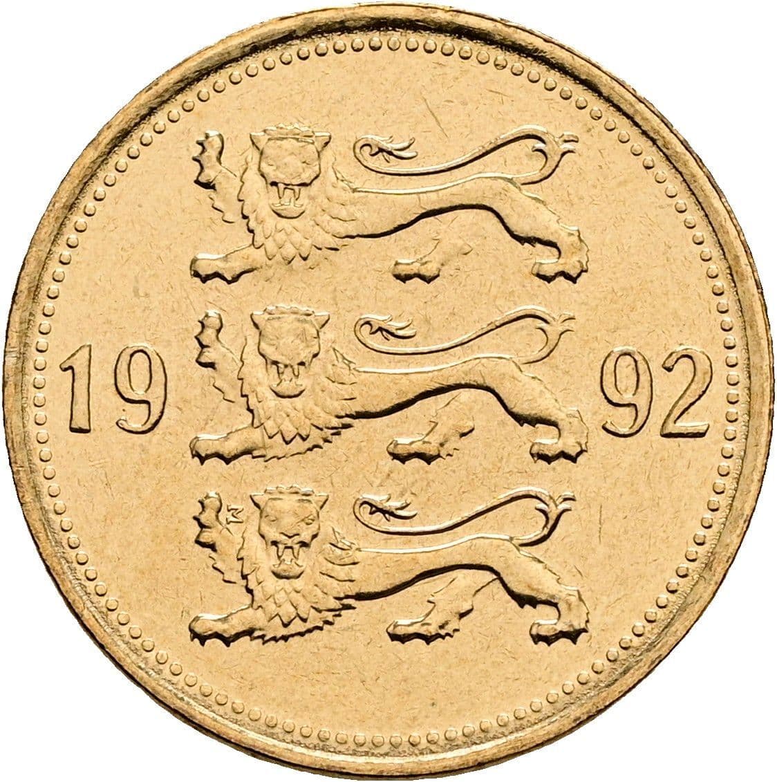 50 Senti 1992 – Rückseite