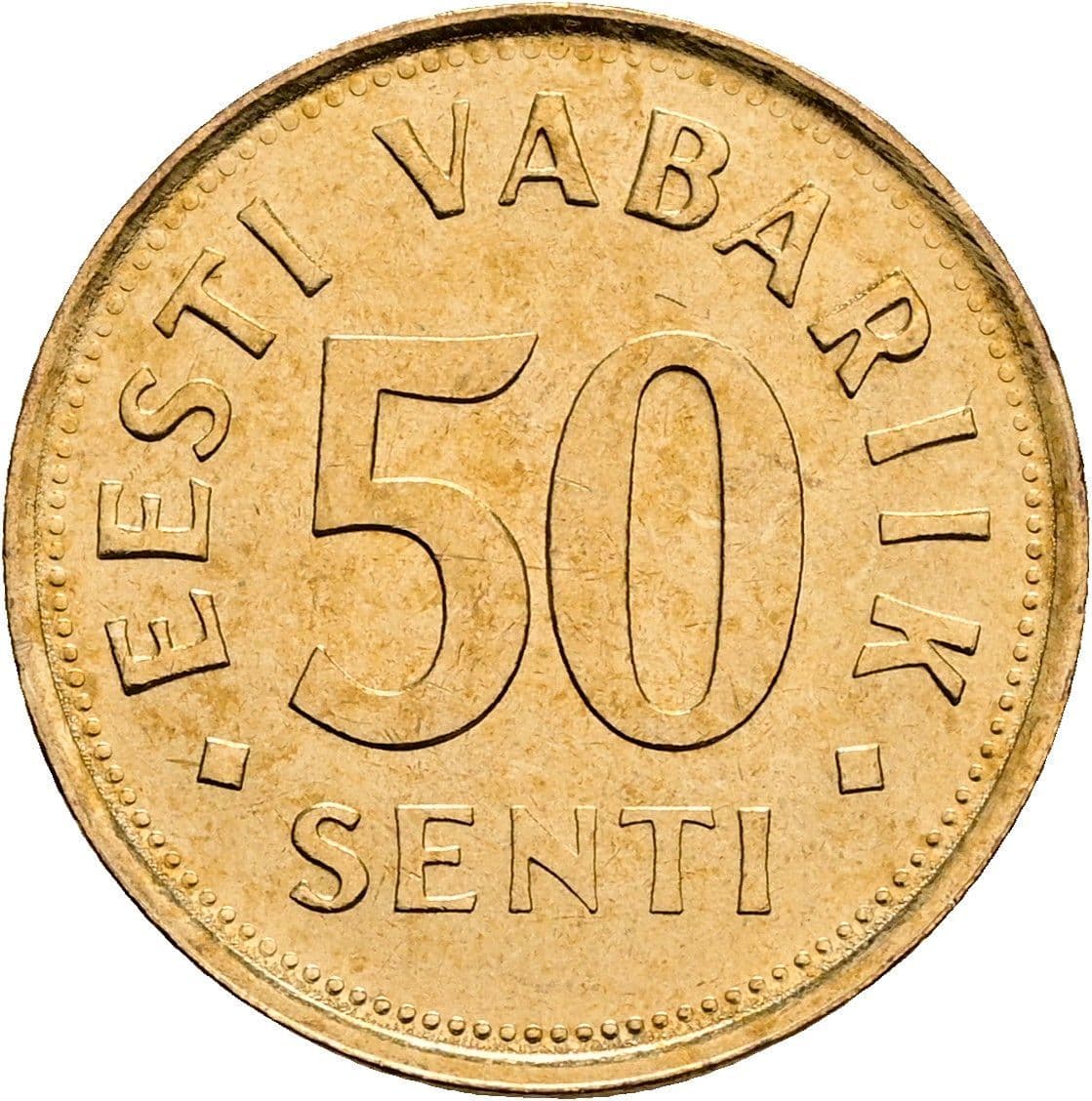50 Senti 1992 – Vorderseite
