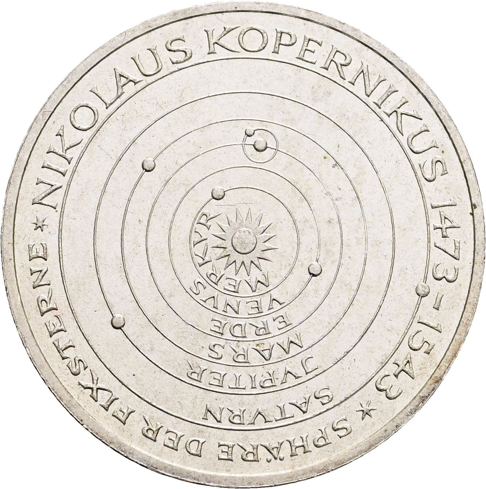 5 Deutsche Mark 1973 J – Vorderseite