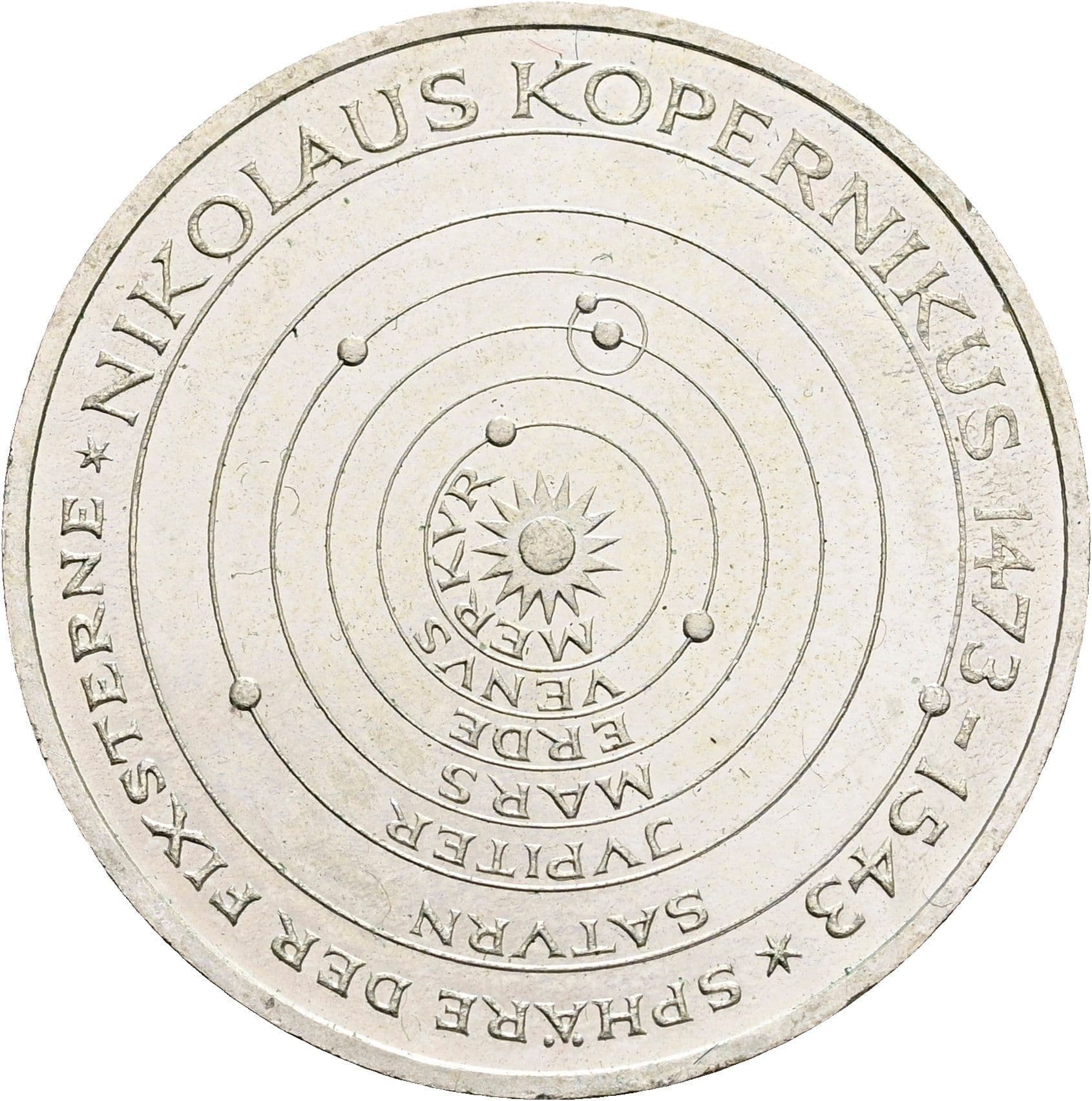 5 Deutsche Mark 1973 J – Vorderseite