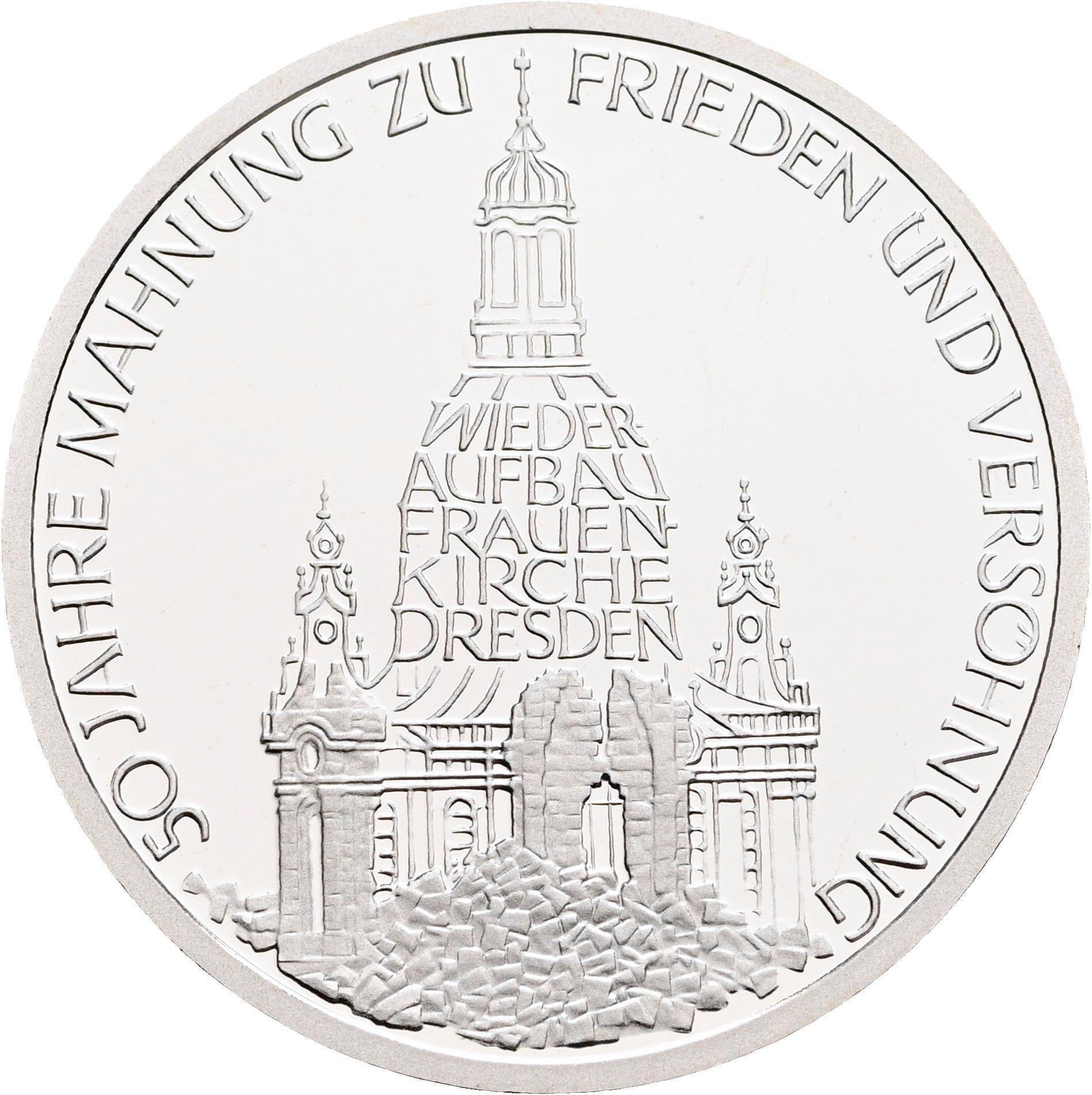 10 Deutsche Mark 1995 J – Vorderseite