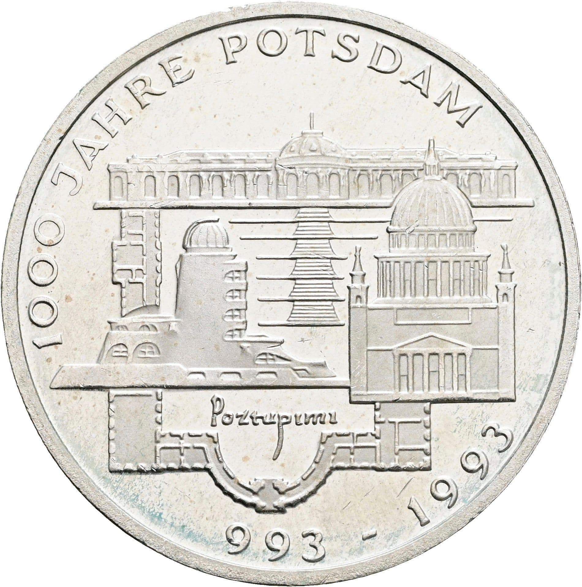 10 Deutsche Mark 1993 F – Vorderseite