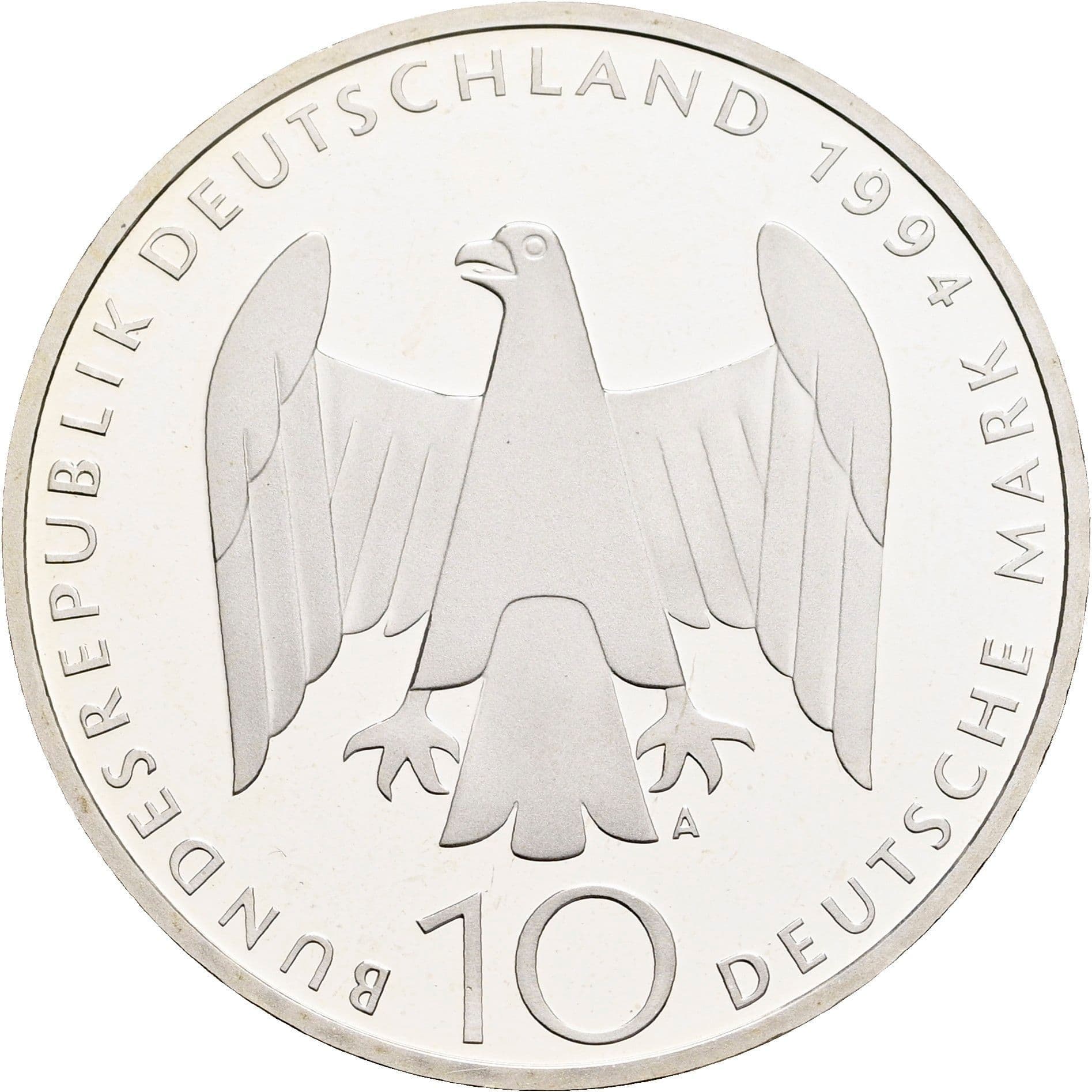 10 Deutsche Mark 1994 A – Rückseite