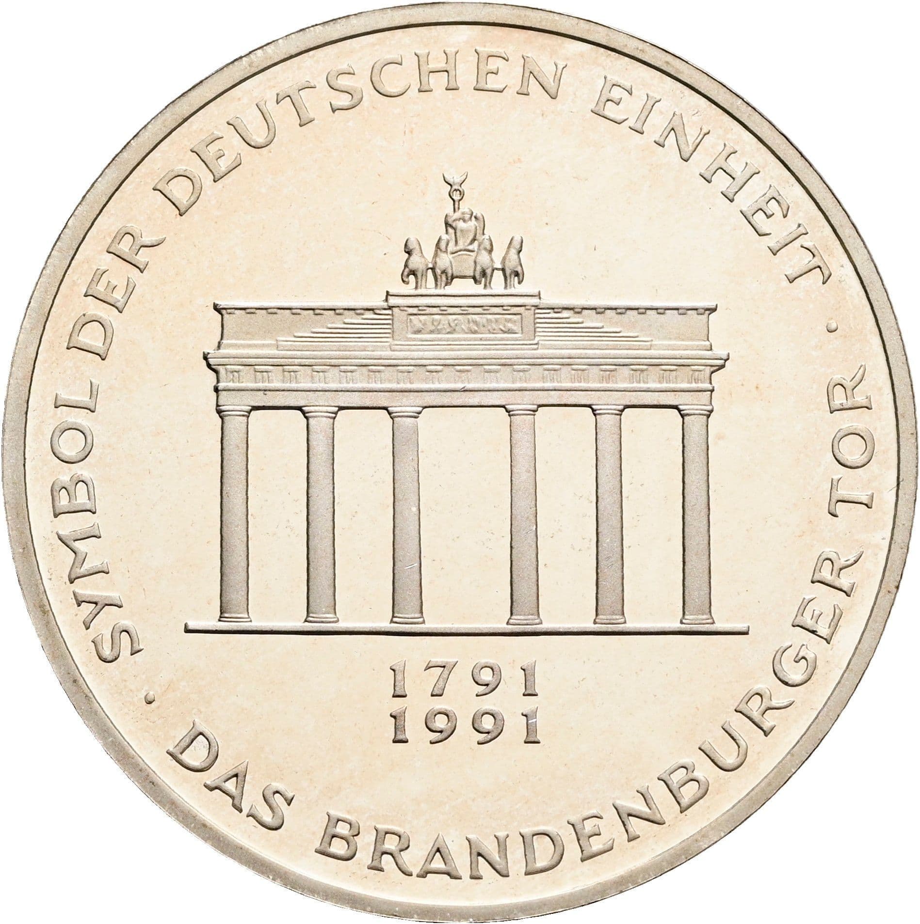 10 Deutsche Mark 1991 A – Vorderseite