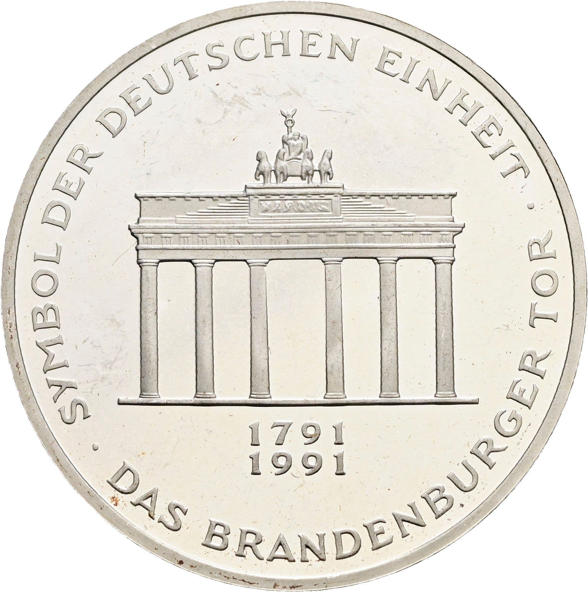 10 Deutsche Mark 1991 A – Vorderseite