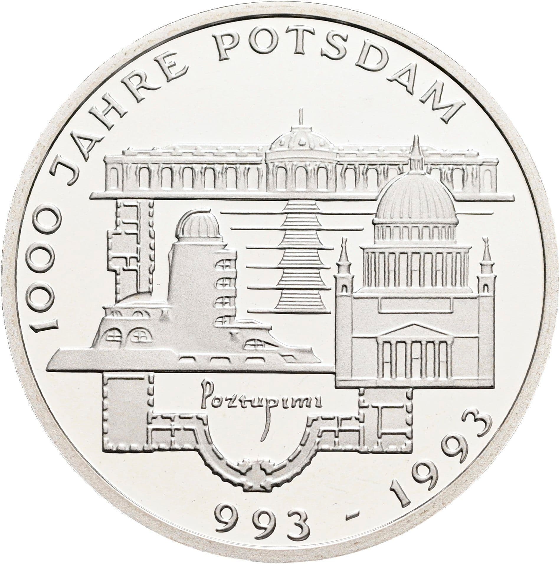 10 Deutsche Mark 1993 F – Vorderseite