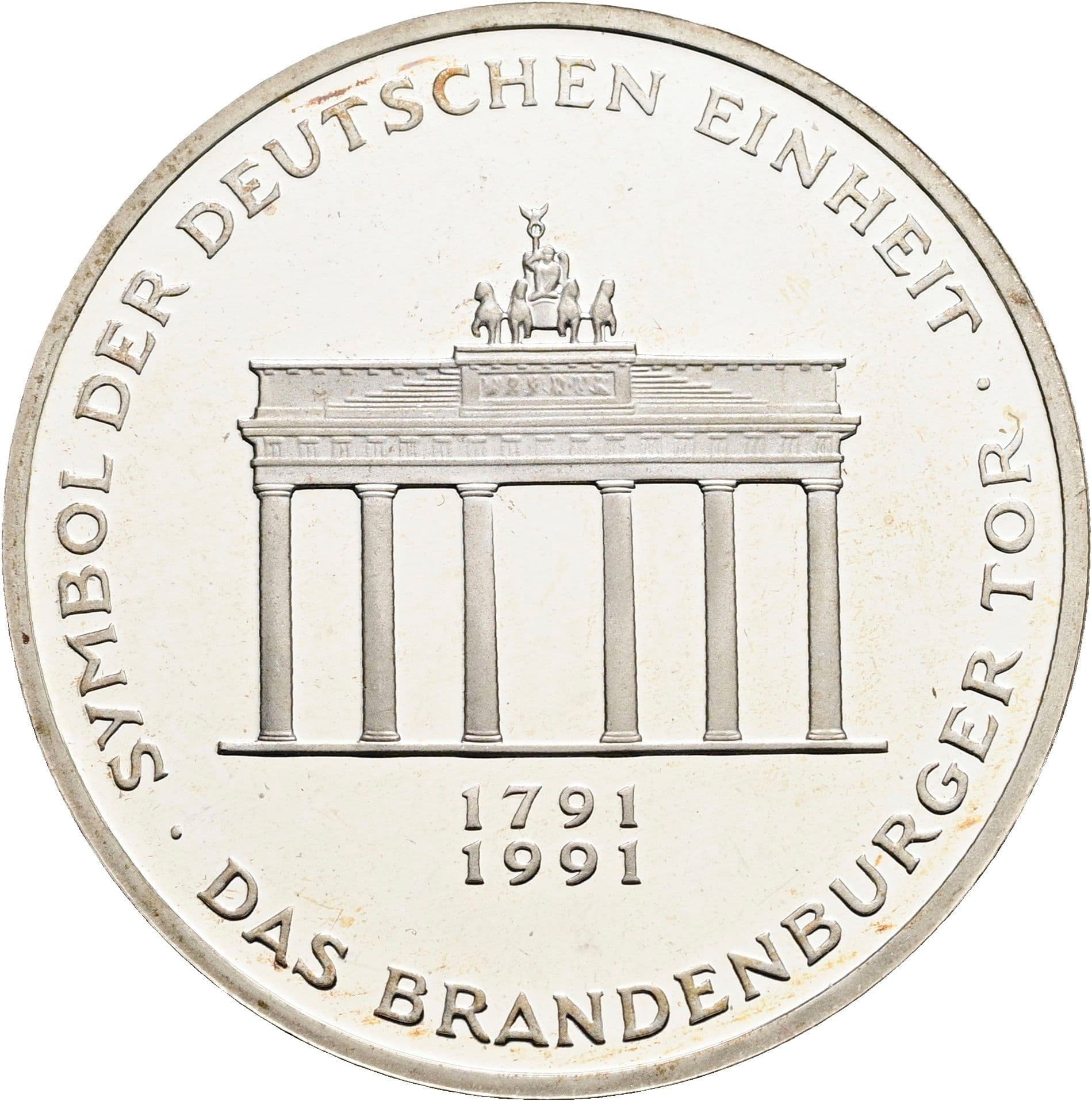 10 Deutsche Mark 1991 A – Vorderseite