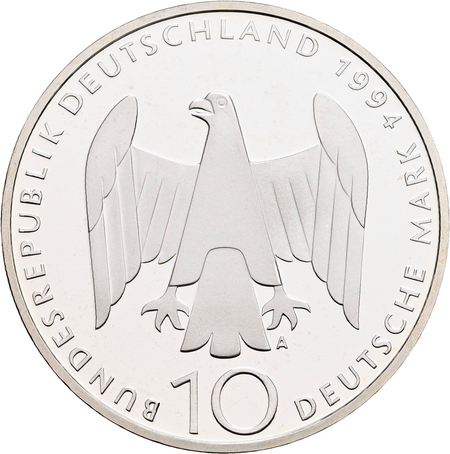 10 Deutsche Mark 1994 A – Rückseite