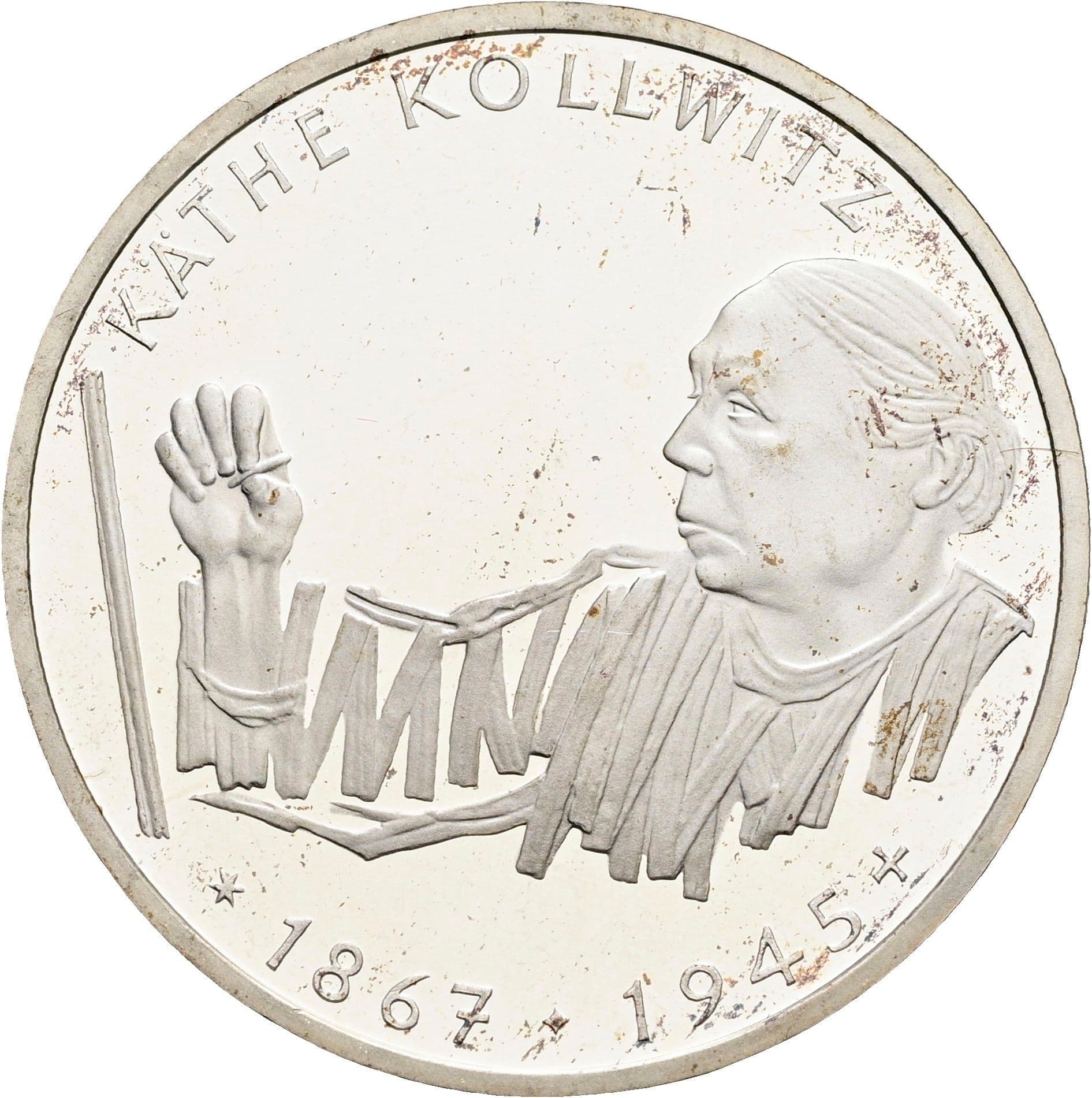 10 Deutsche Mark 1992 G – Vorderseite