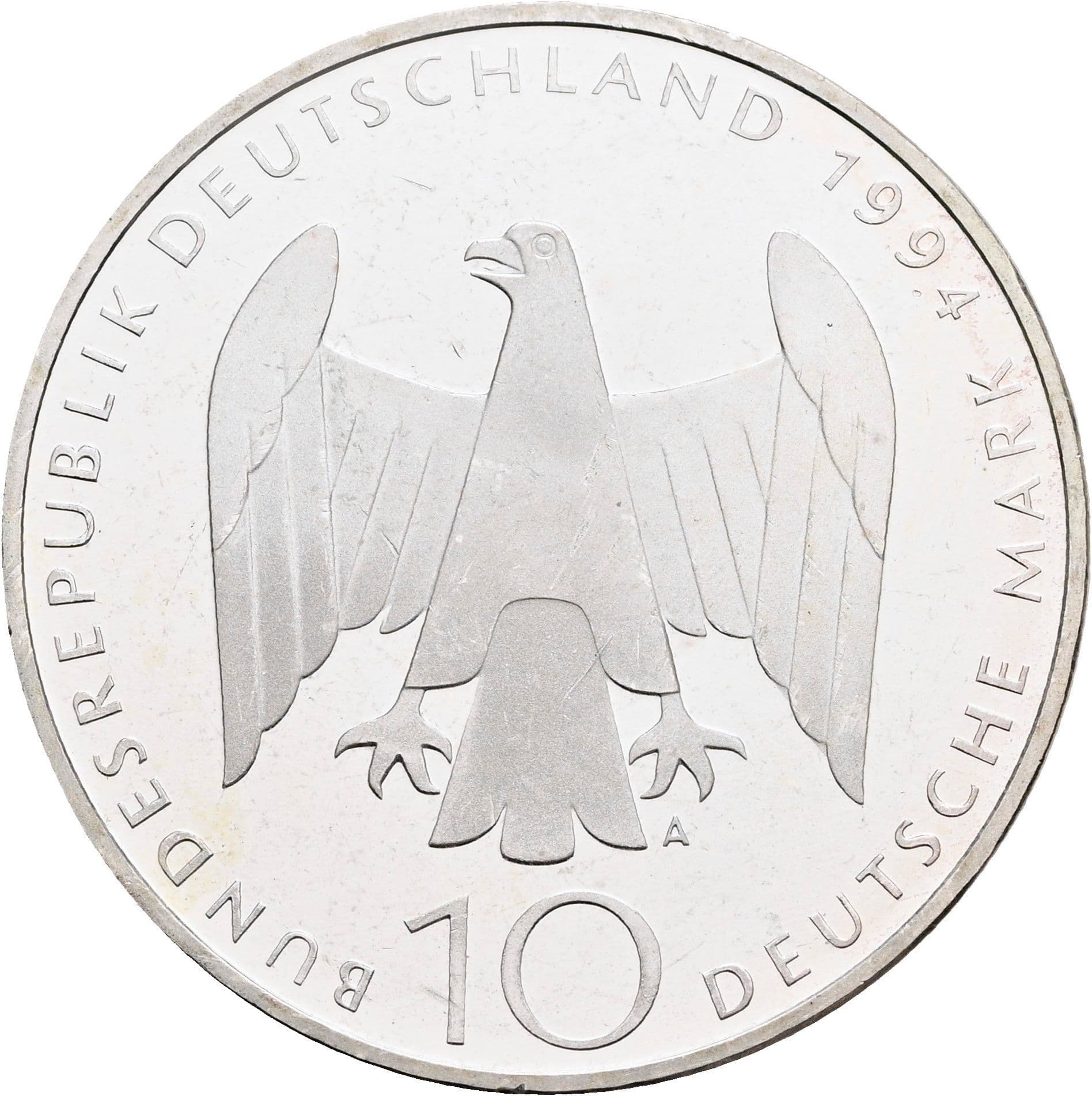 10 Deutsche Mark 1994 A – Rückseite